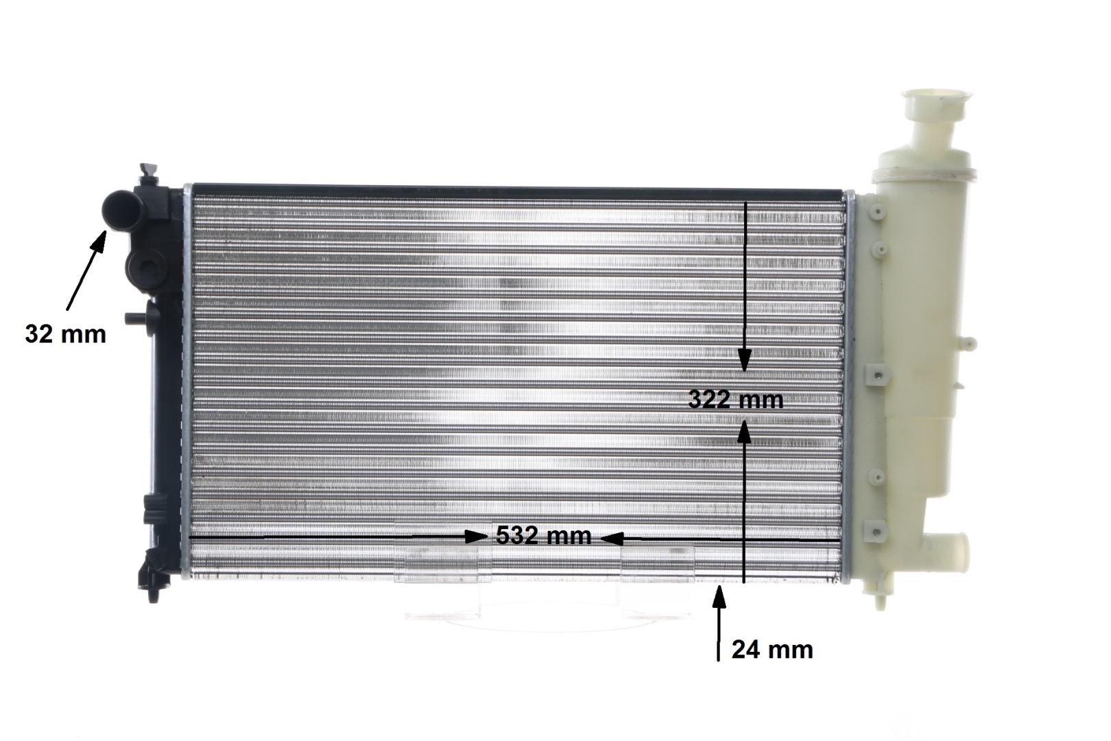 376716451 CR467000S Radiaator, mootorijahutus MAHLE ORIGINAL 1301-V6 CITROËN
