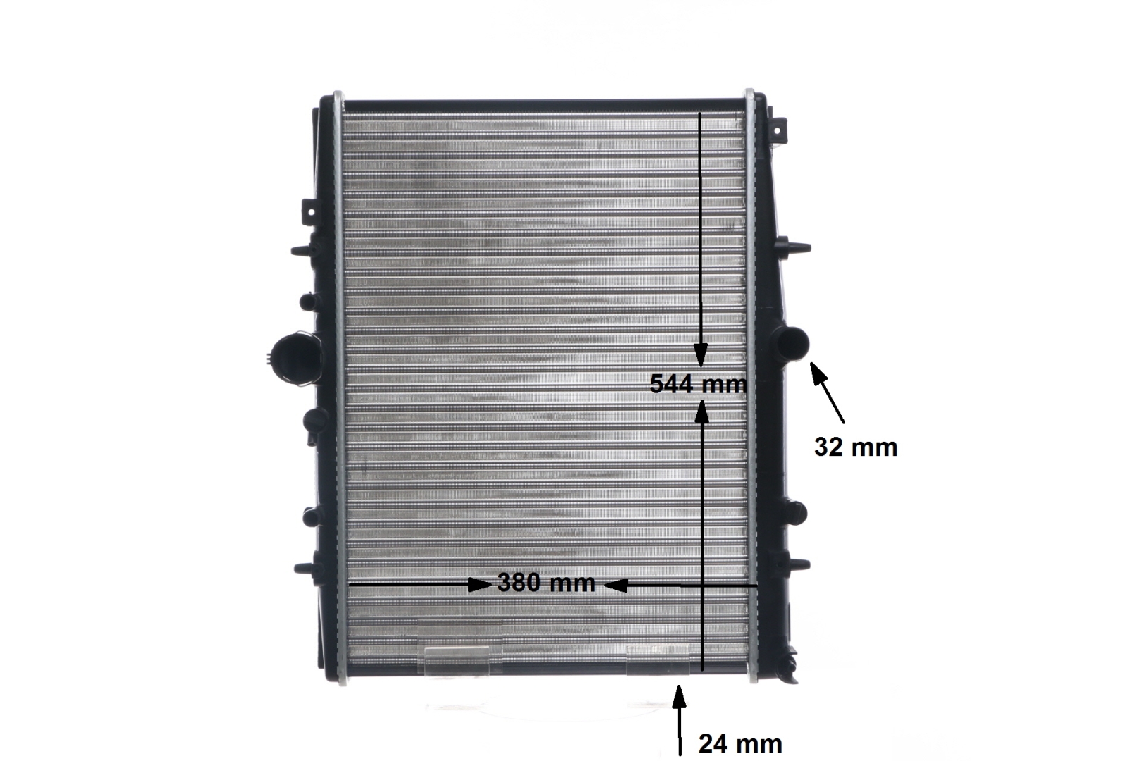 376718044 MAHLE ORIGINAL 544 x 380 x 23 mm, Rebrá chladiča skladané mechanicky Chladič motora CR 514 000S kúpte si lacno