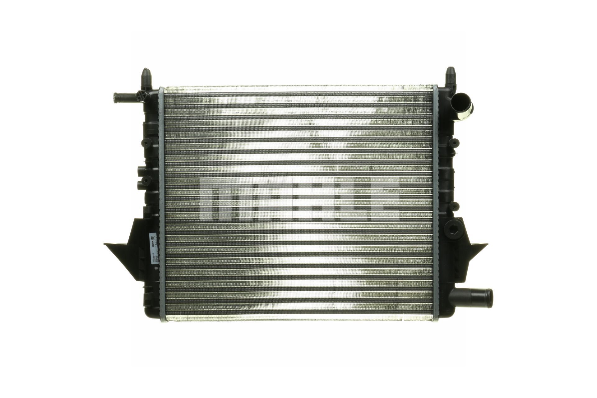 376720011 MAHLE ORIGINAL for vehicles without air conditioning, 430 x 377 x 28 mm, Automatic Transmission, Manual Transmission, Mechanically jointed cooling fins Radiator CR 614 000P buy