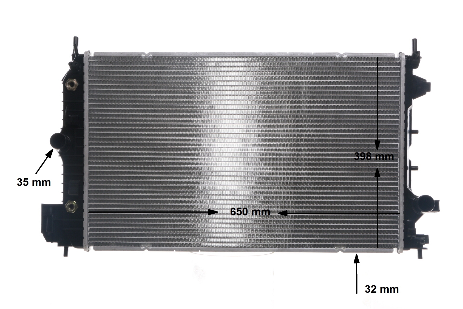 376700274 MAHLE ORIGINAL 650 x 398 x 32 mm, Koelribben gesoldeerd Radiateur CR 9 000S
