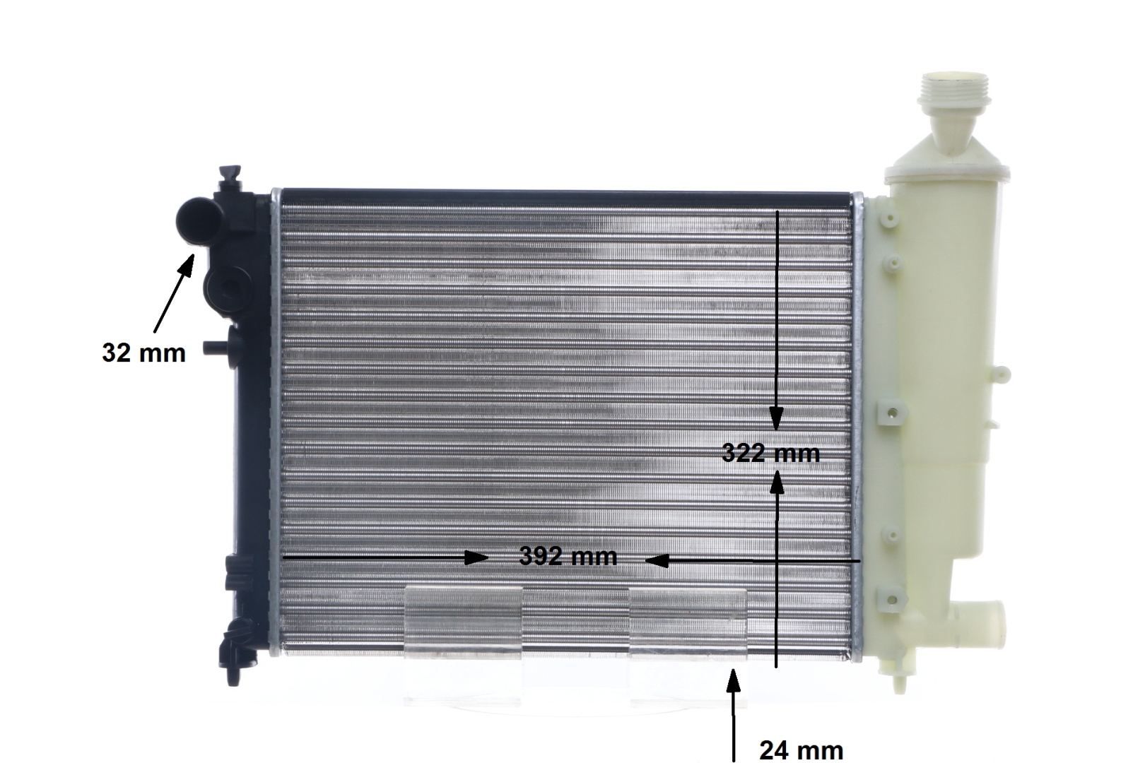 376701684 MAHLE ORIGINAL 392 x 322 x 23 mm, Kühlrippen mechanisch gefügt Kühler, Motorkühlung CR 90 000S günstig