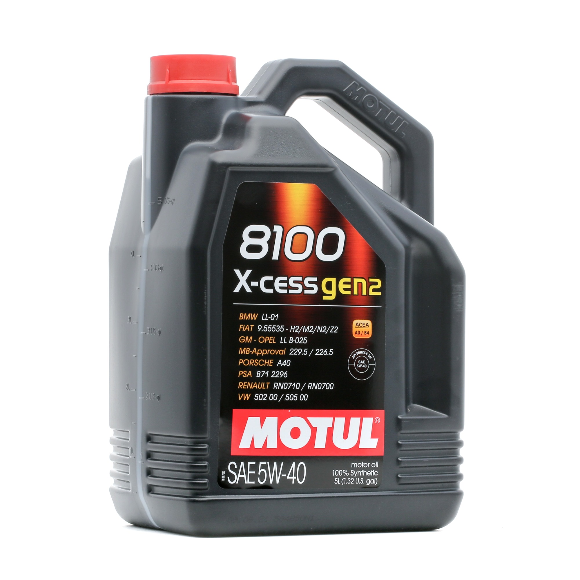 109776 MOTUL 8100, X-CESS GEN2 5W-40, 5l olio per motori diesel