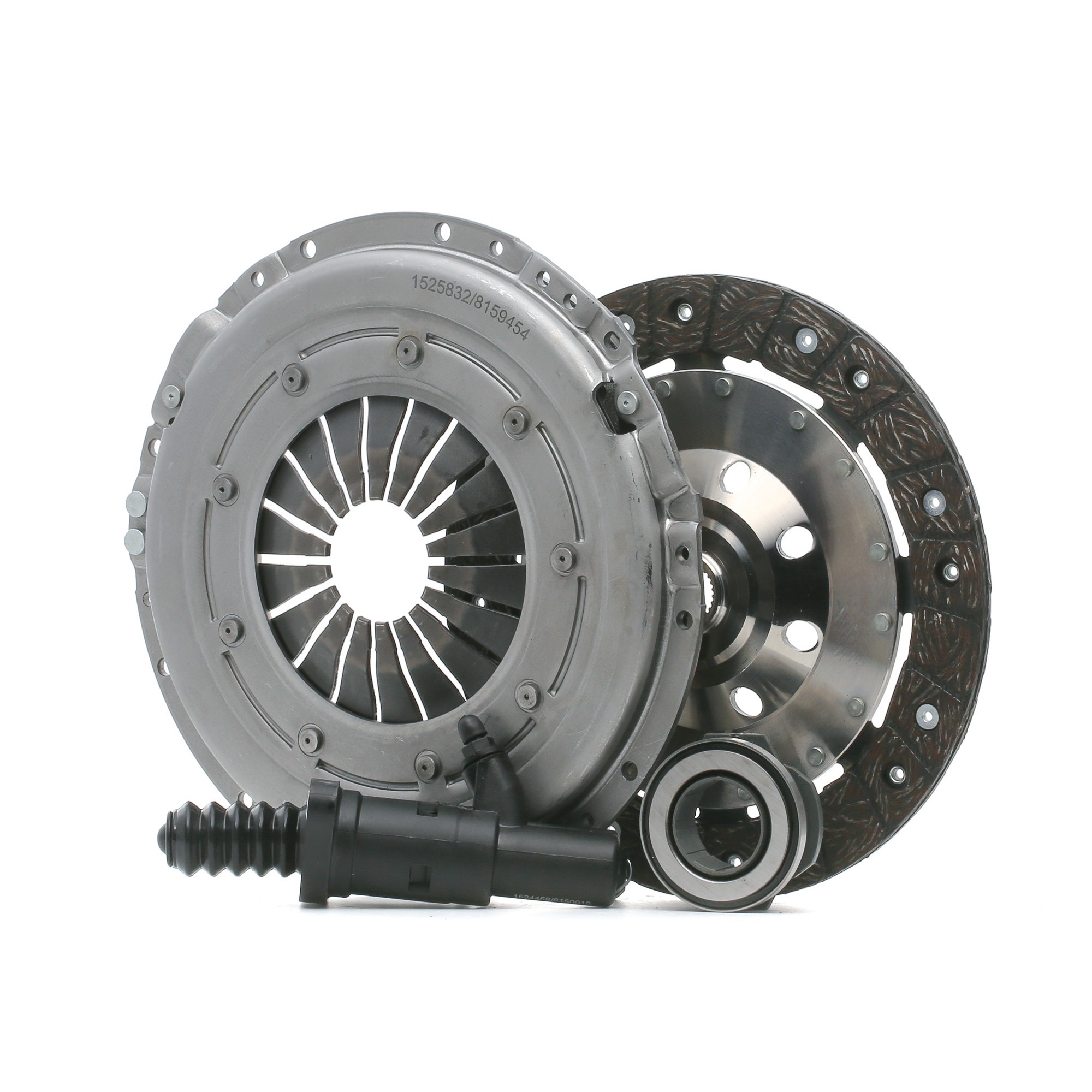 RIDEX 479C0723 Clutch kit for engines with dual-mass flywheel, with clutch release bearing, with clutch slave cylinder, Requires special tools for mounting, Check and replace dual-mass flywheel if necessary., with automatic adjustment, 230mm