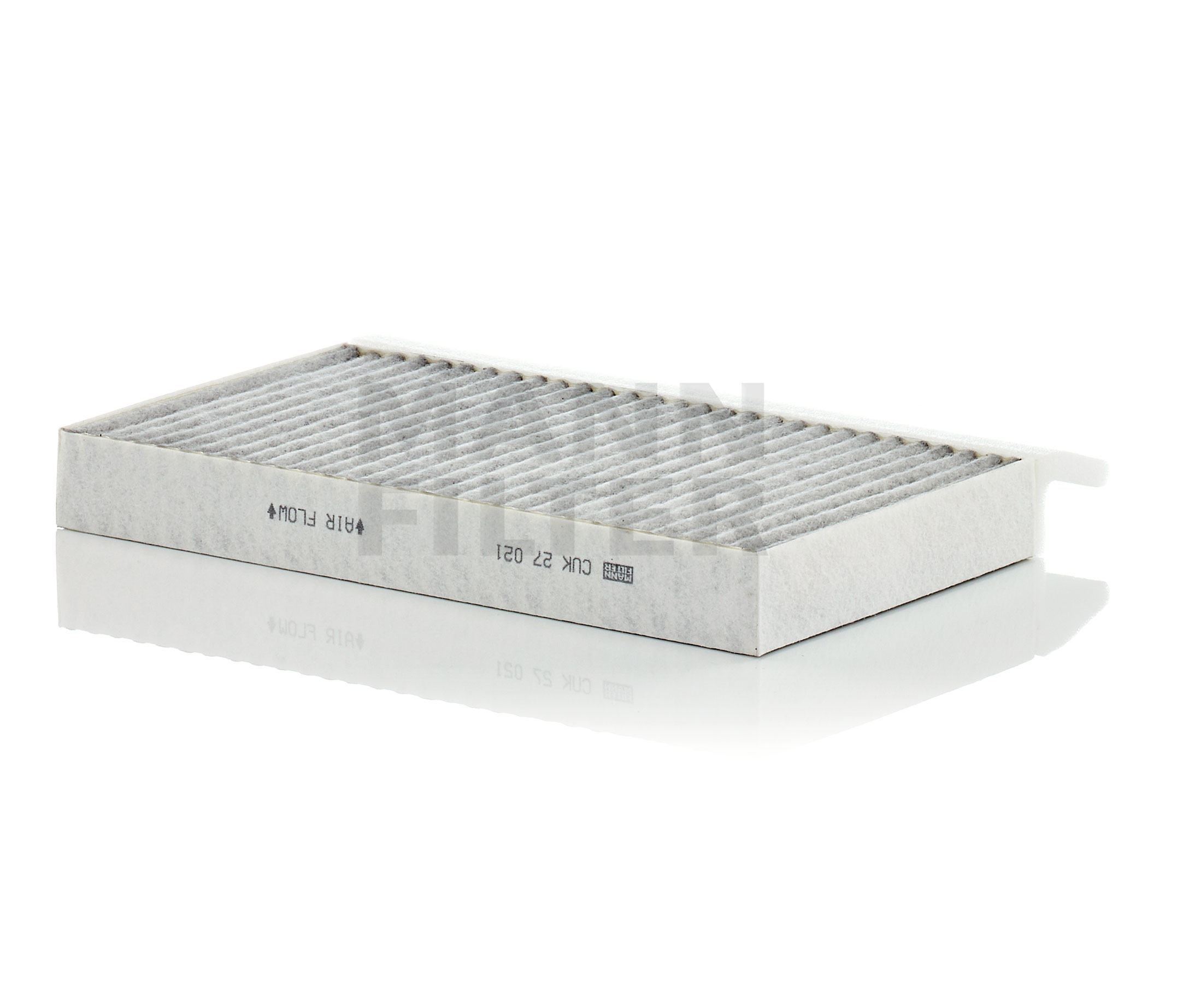 MANN-FILTER CUK 27 021-2 Pollen filter Activated Carbon Filter, 262 mm x 184 mm x 30 mm