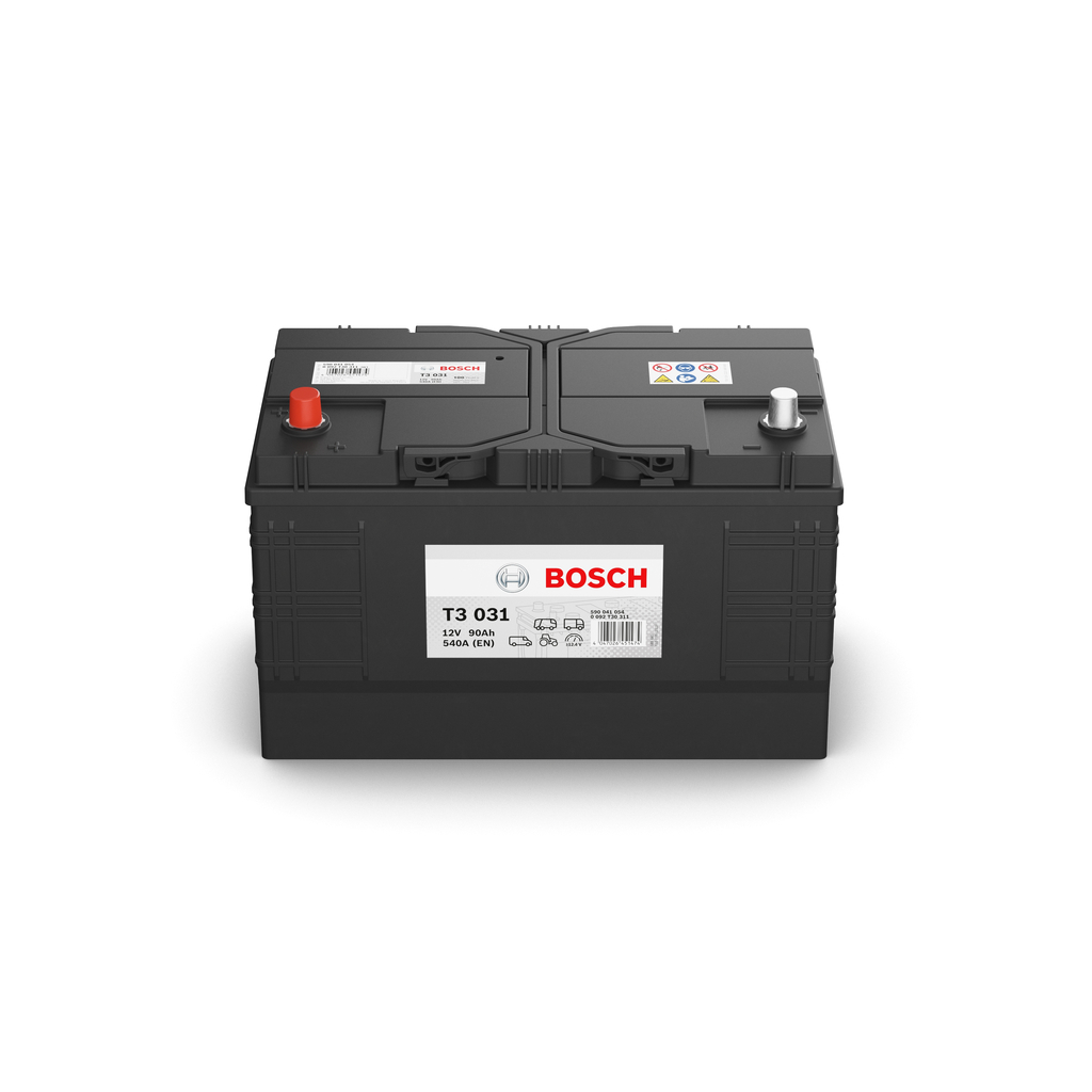 BOSCH 12V 90Ah 540A B00 Lead-acid battery Cold-test Current, EN: 540A, Voltage: 12V Starter battery 0 092 T30 311 buy