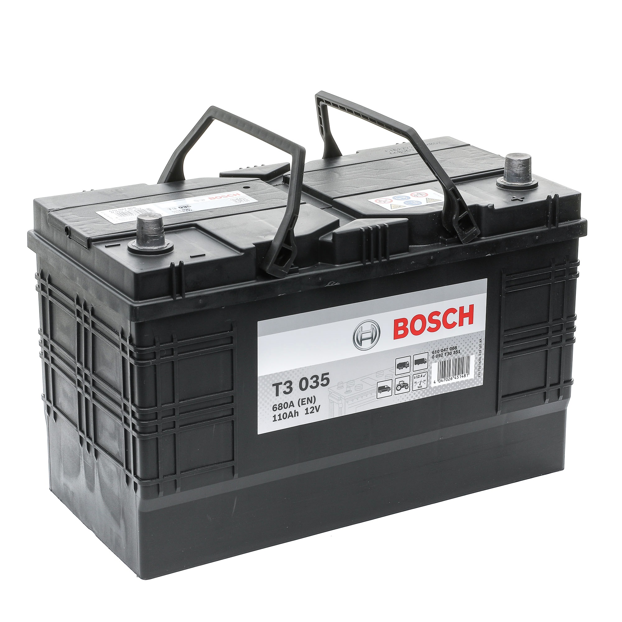 BOSCH 0 092 T30 351 Batterie 12V 110Ah 680A B00 Batterie au plomb