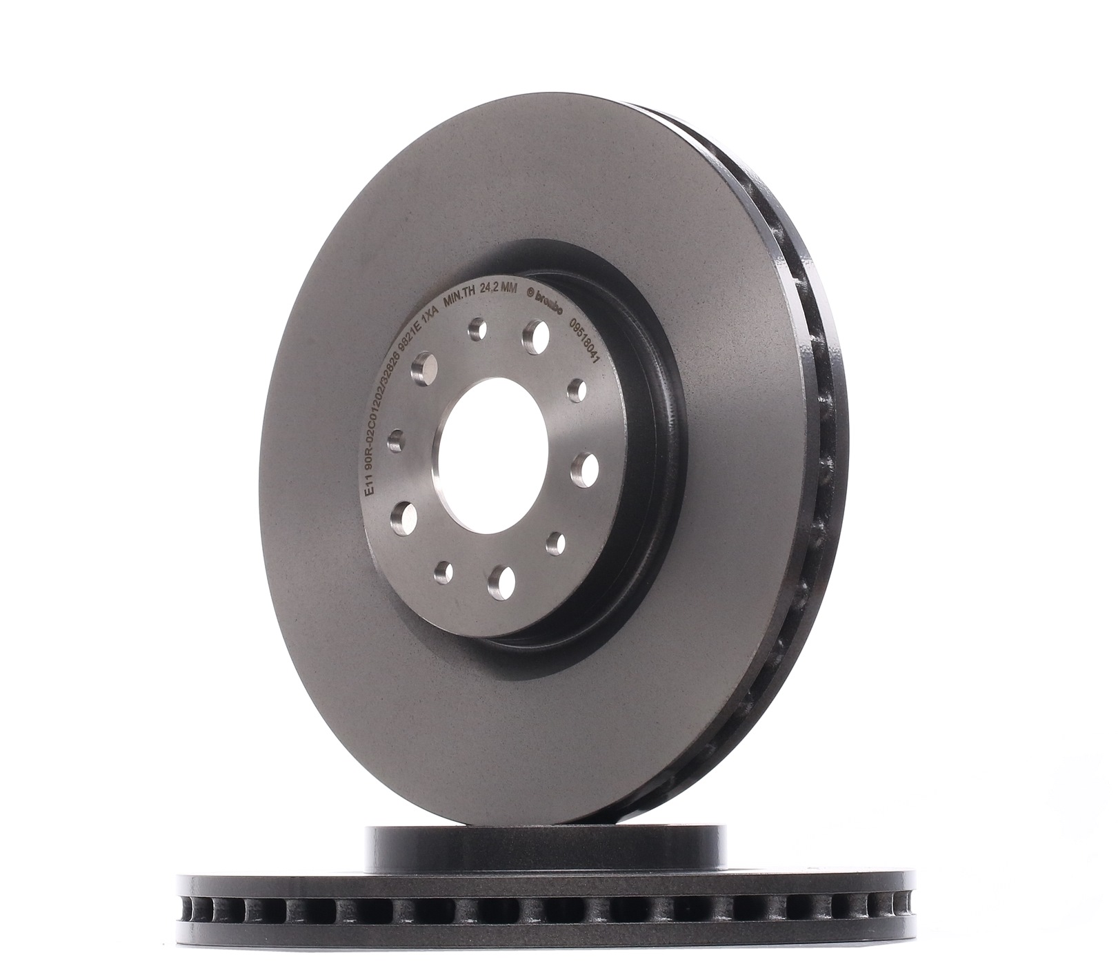 BREMBO 281x26mm, 5, internally vented, Coated Ø: 281mm, Num. of holes: 5, Brake Disc Thickness: 26mm Brake rotor 09.5180.41 buy