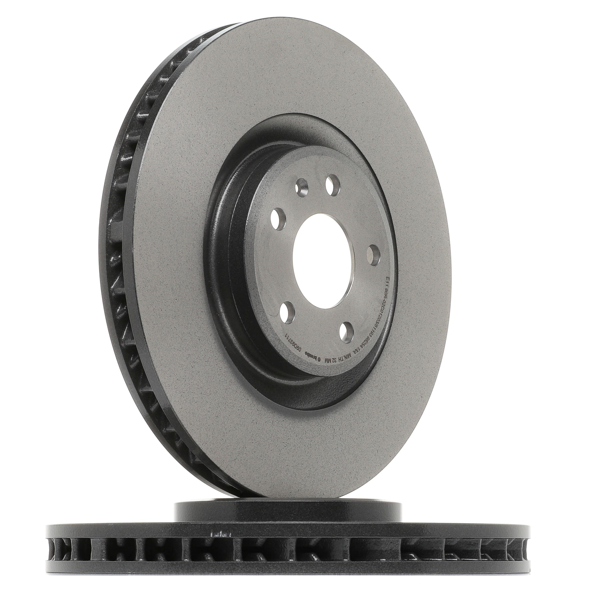 BREMBO Prime 09.D937.11 Bromsskiva 350x34mm, 5, ventilerad invändigt, Slitsad