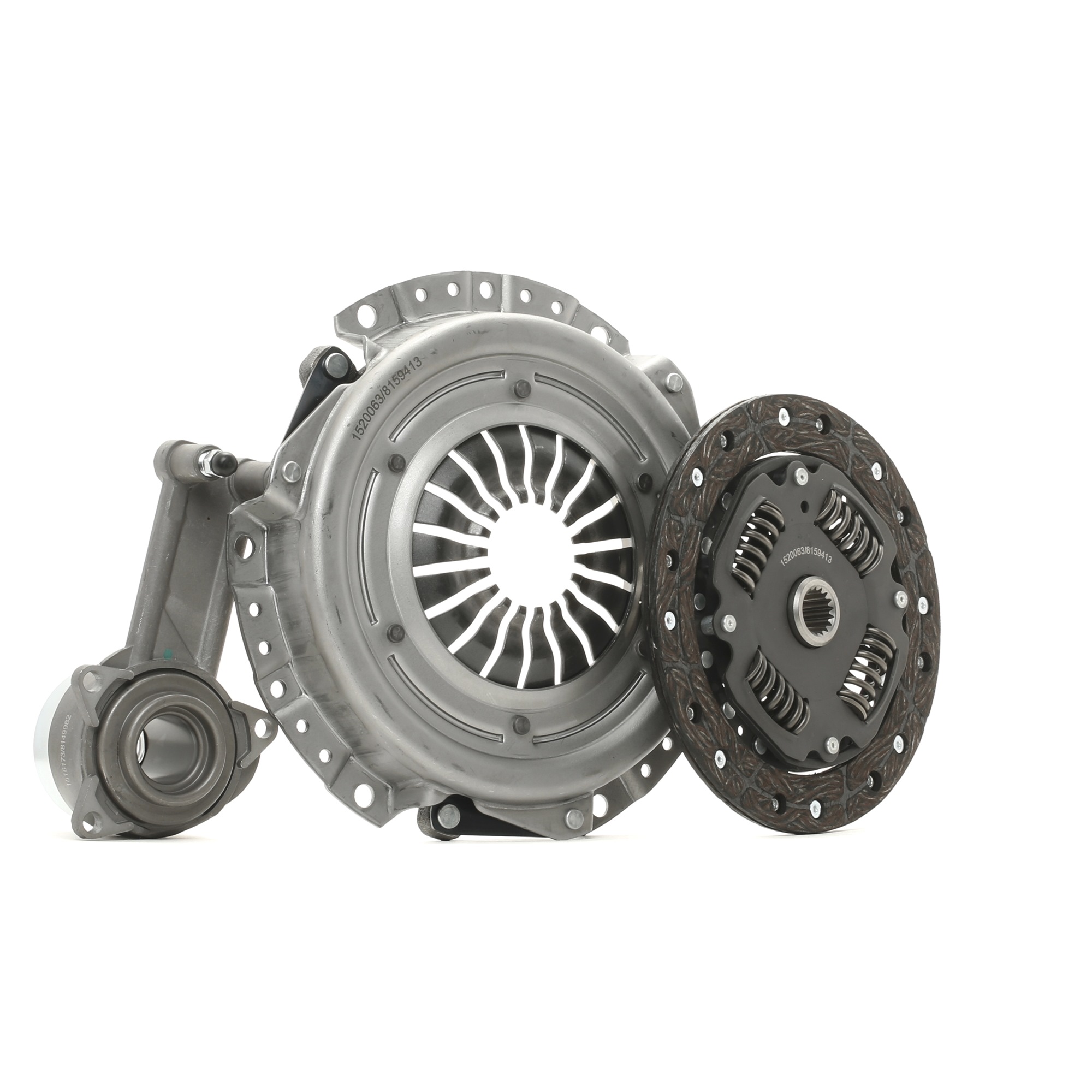 RIDEX 479C0753 Clutch kit with clutch pressure plate, with central slave cylinder, with clutch disc, without sensor, 190, 181,5mm