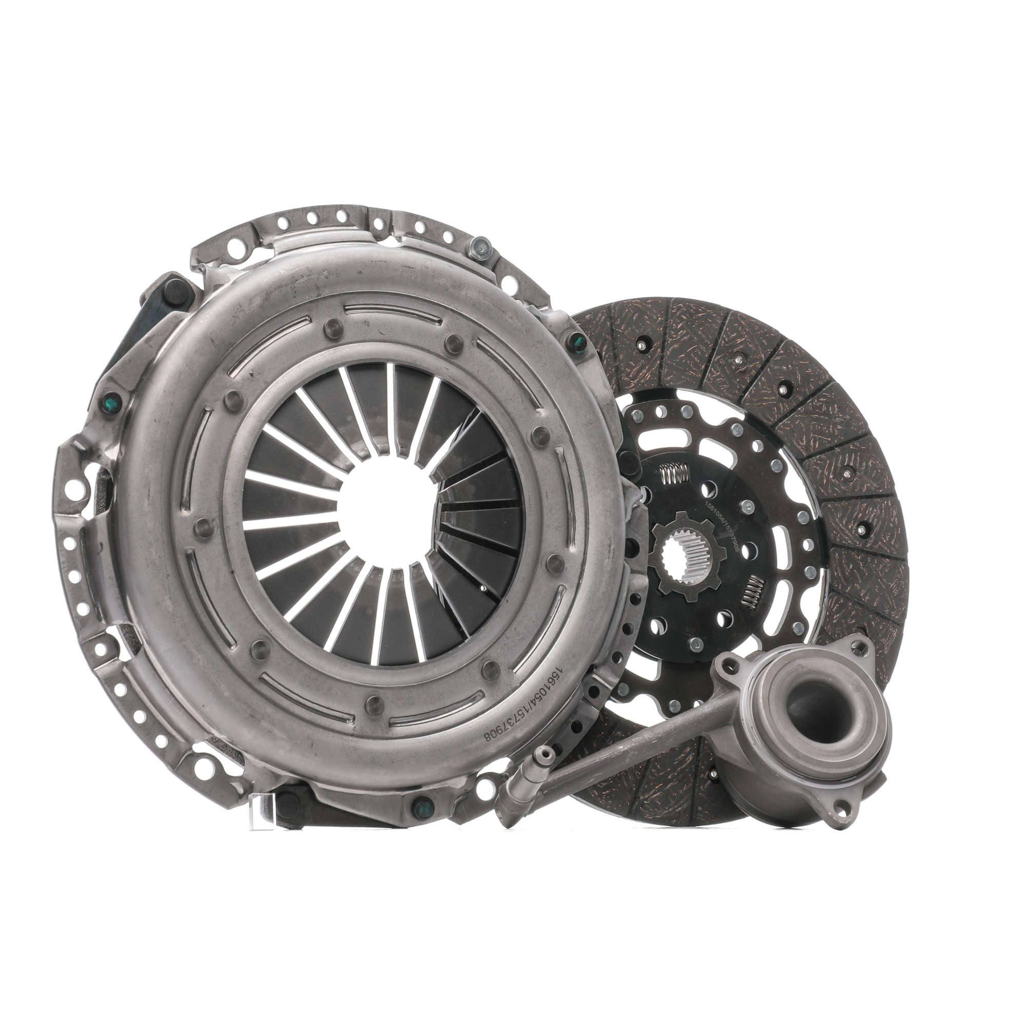 RIDEX 479C0801 Clutch kit three-piece, with central slave cylinder, with synthetic grease, 241mm