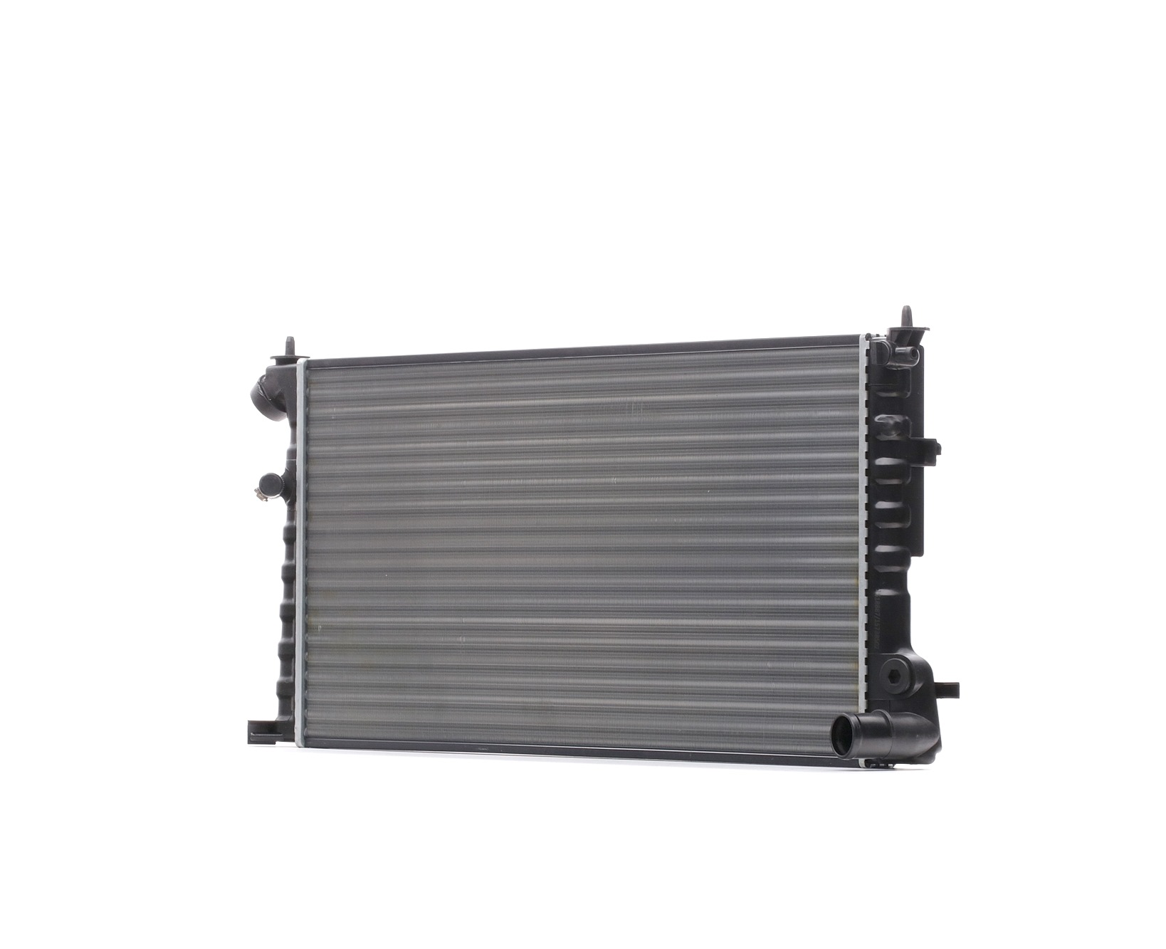 RIDEX 470R0882 Engine radiator Aluminium, Plastic, for vehicles with/without air conditioning, Manual Transmission