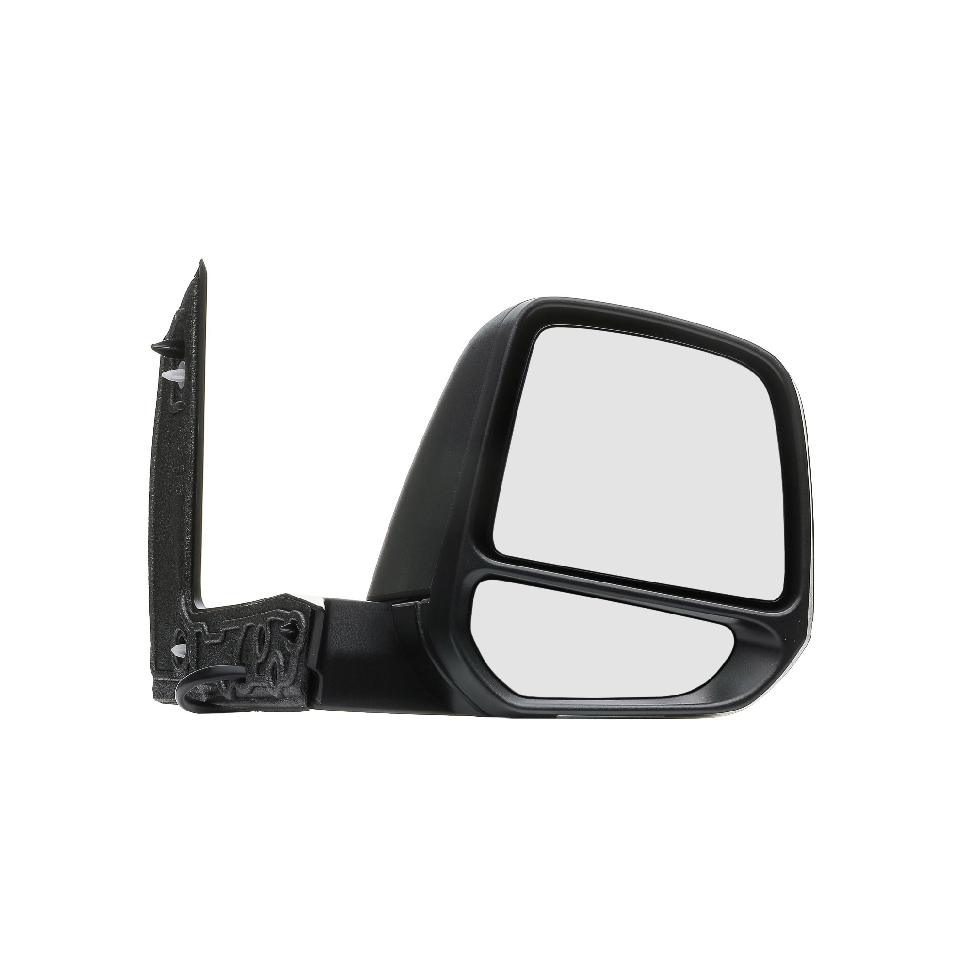 STARK SKOM-1040632 Wing mirror Right, black, Complete Mirror, Convex, for electric mirror adjustment, Heatable