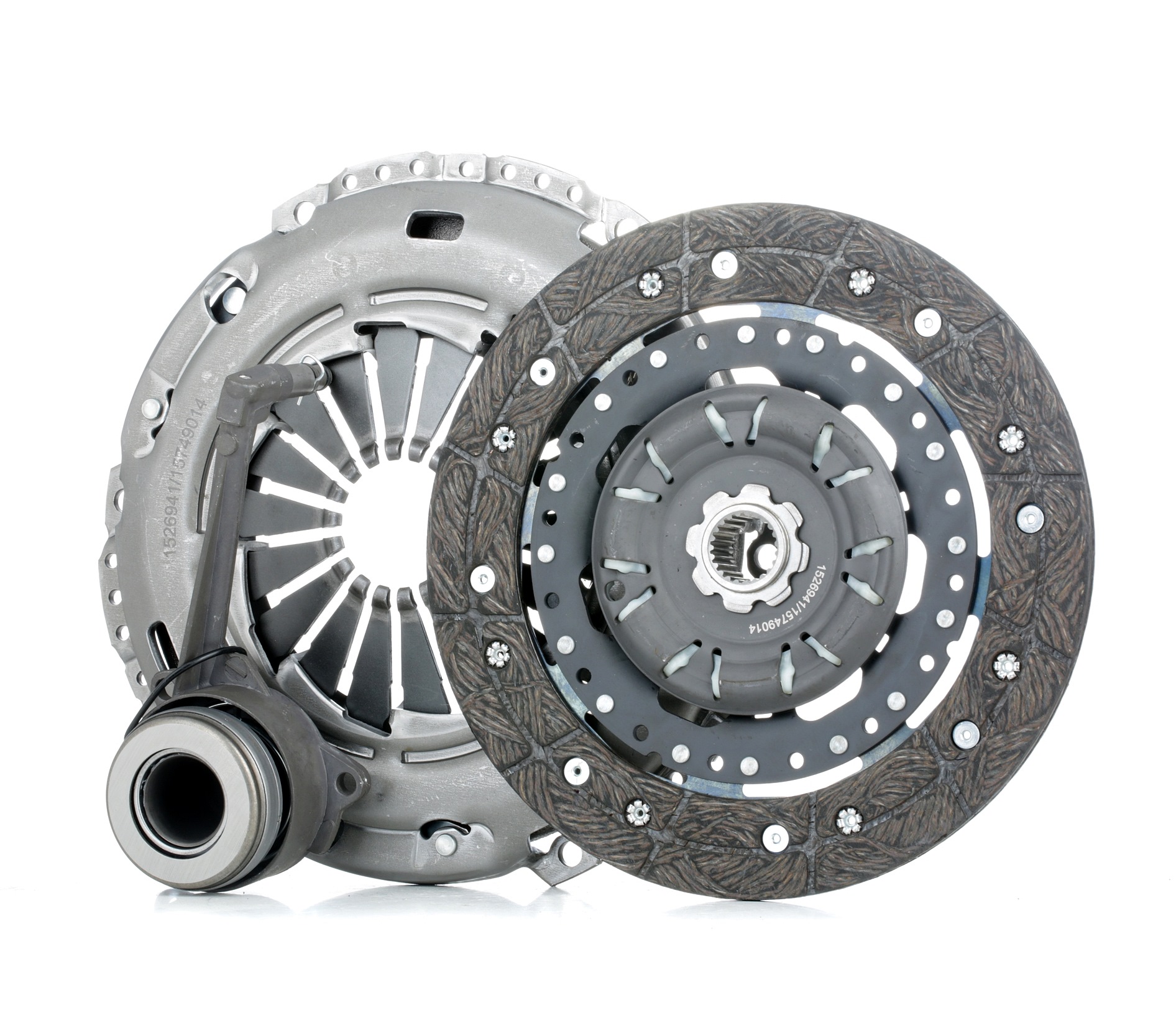 RIDEX 479C0882 Clutch kit three-piece, with central slave cylinder, with clutch pressure plate, with clutch disc, 240mm