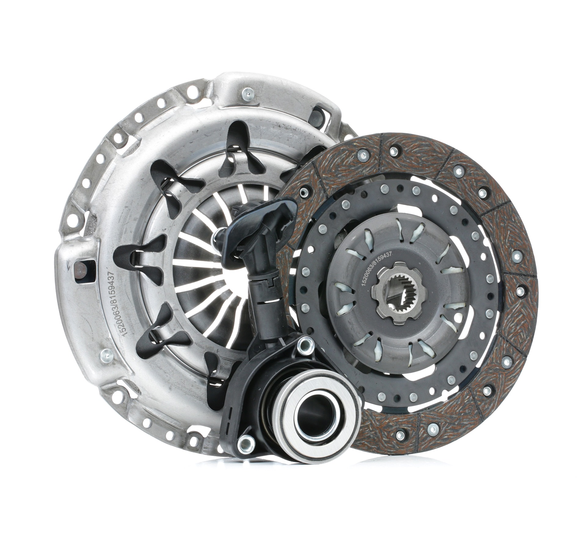 479C0888 RIDEX Clutch set VOLVO for engines with dual-mass flywheel, three-piece, with central slave cylinder, with clutch disc, 230mm
