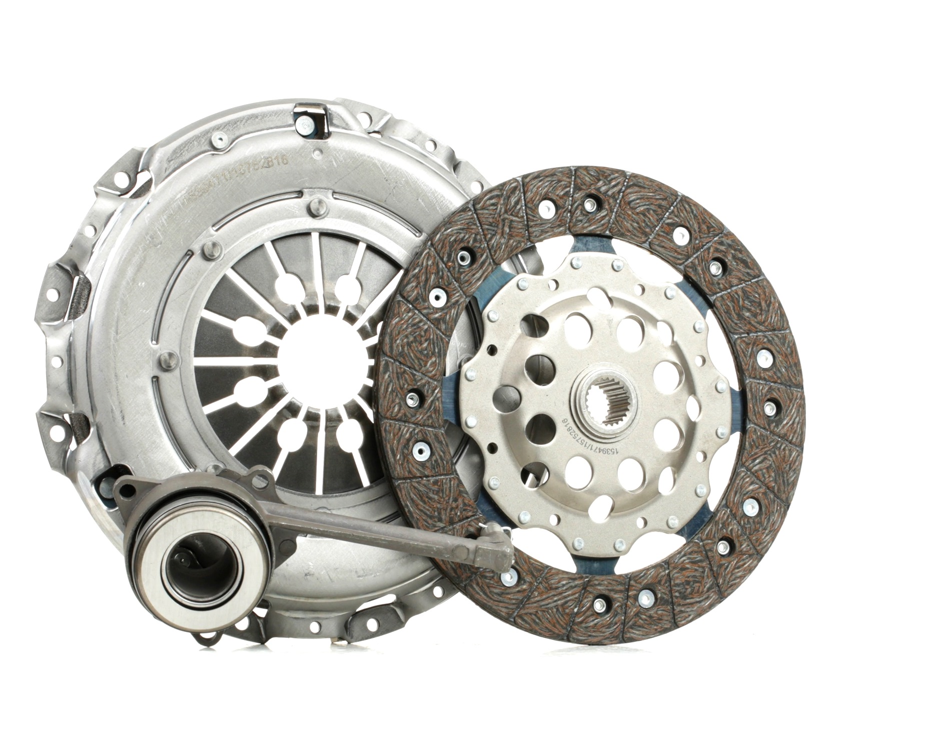 RIDEX 479C0987 Clutch kit for engines with dual-mass flywheel, with central slave cylinder, with clutch pressure plate, with clutch disc, 240mm