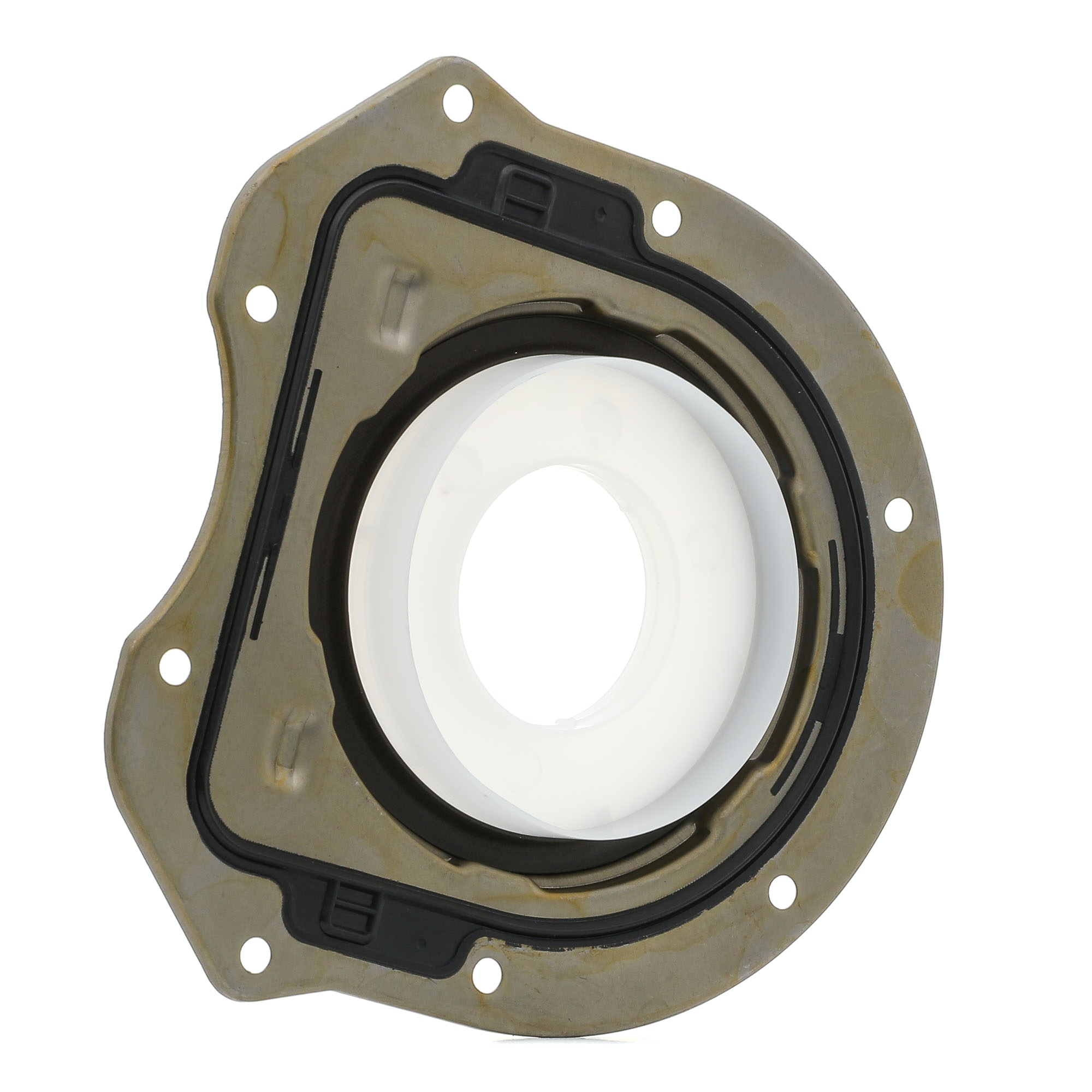 RIDEX 572S0029 Crankshaft seal with mounting sleeves, with flange, transmission sided, PTFE (polytetrafluoroethylene)/ACM (polyacrylate rubber)