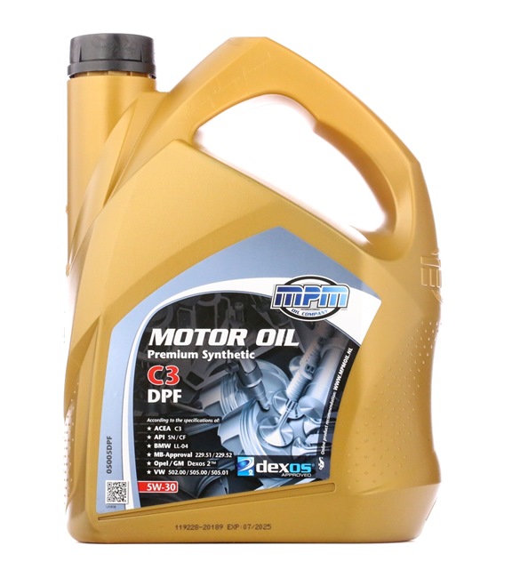 Hochwertiges Öl von MPM 8714293050452 5W-30, 5l, Synthetiköl
