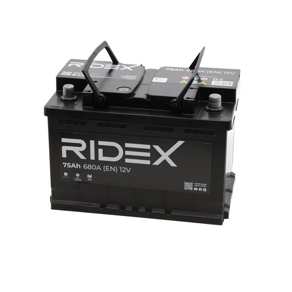 RIDEX 1S0009 Batterie 12V 75Ah 750A B13 Bleiakkumulator, ohne