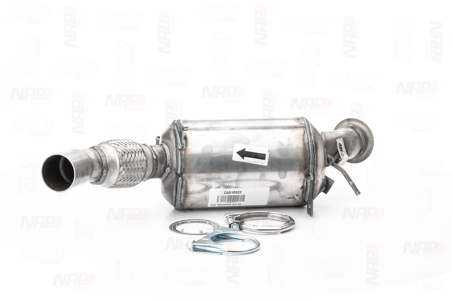 NAP carparts CAD10022 Diesel particulate filter Euro 4 (D4), with attachment material