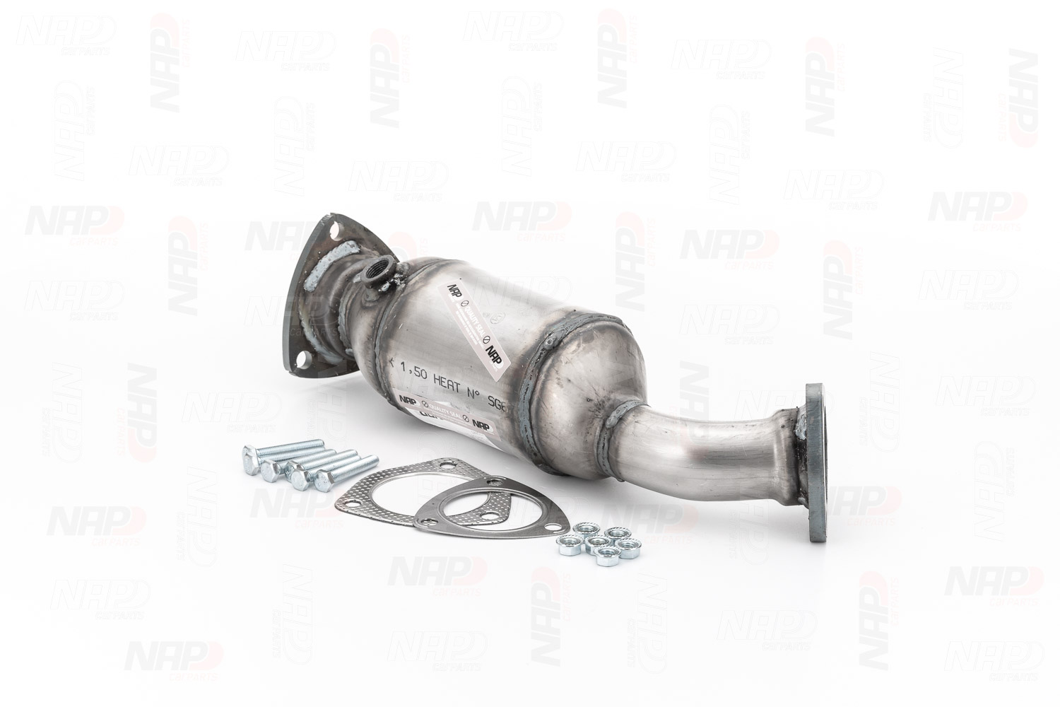 NAP carparts CAK10059 Catalytic converter Euro 3 (D3), D3, AEB/ APU/ AJL/ ANB/, ARK/ AWT, with attachment material, Length: 420 mm