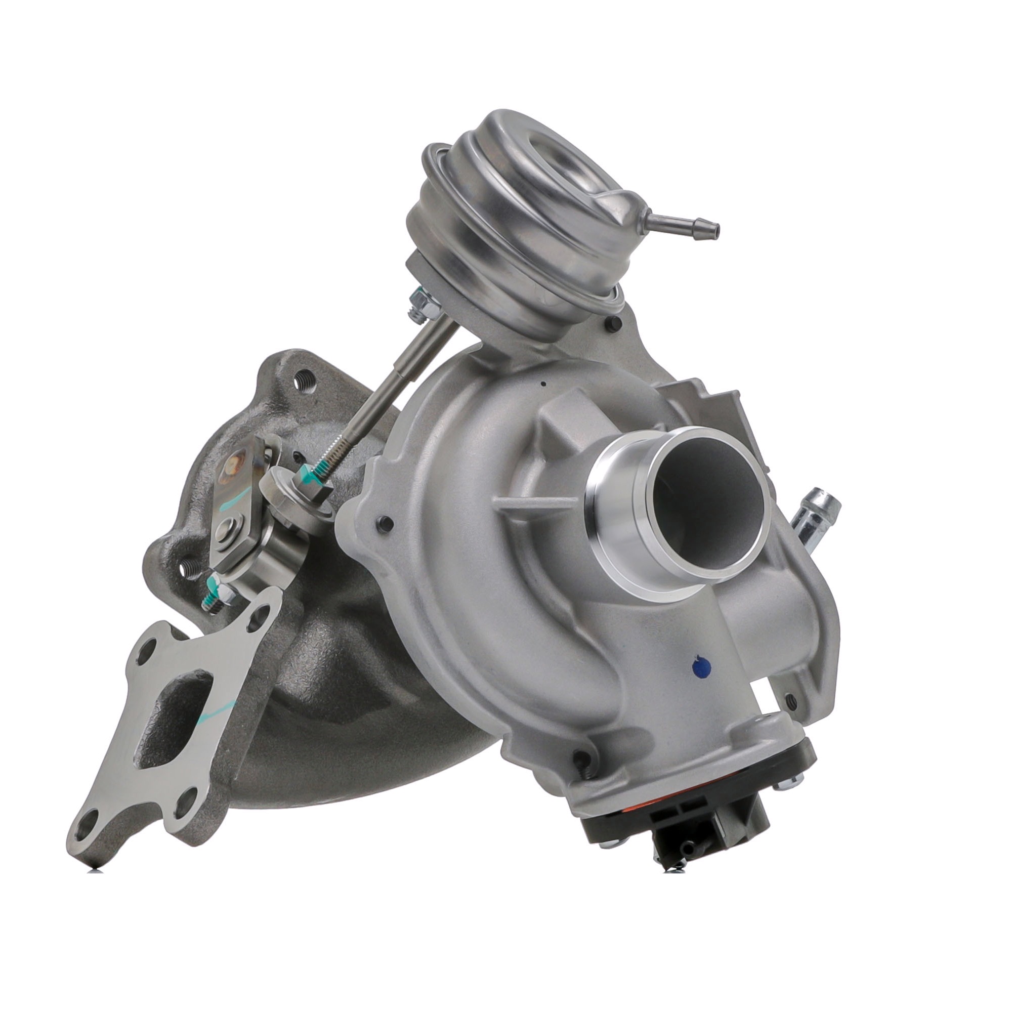 RIDEX 2234C10044 Turbocharger Exhaust Turbocharger, Oil-cooled, Water-cooled, pneumatic, with gaskets/seals, Aluminium