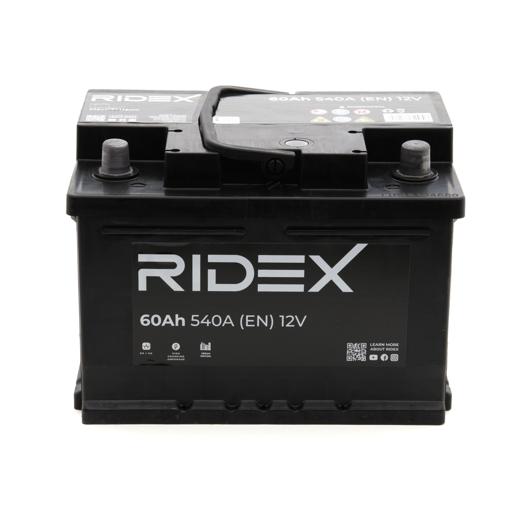 Original RIDEX Car battery 1S0055 for JEEP COMPASS