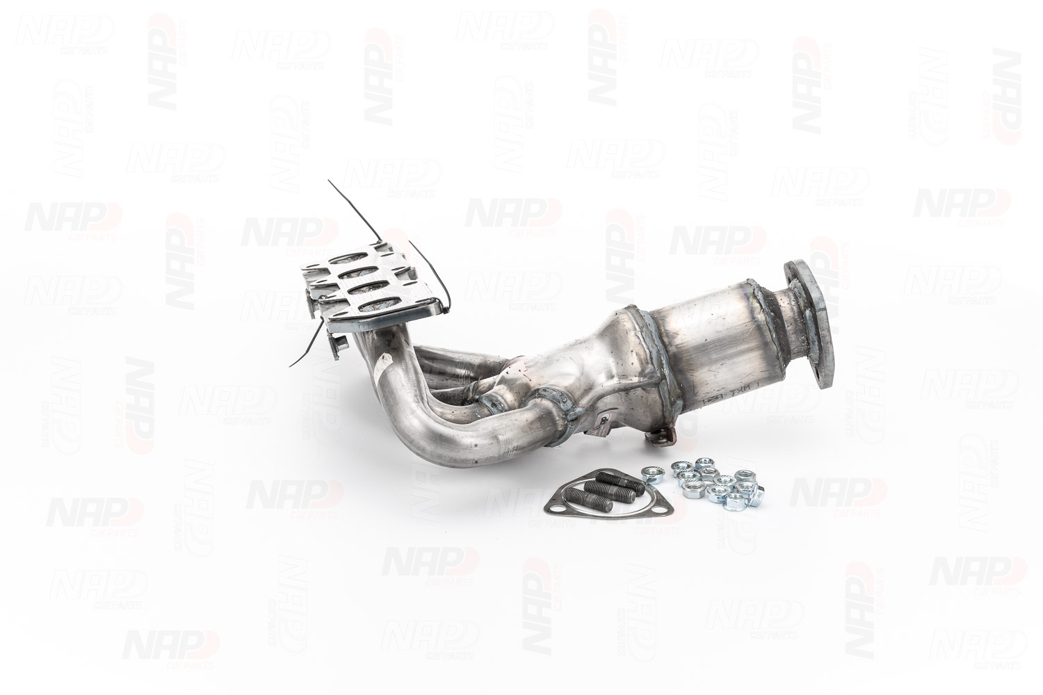 NAP carparts CAK10690 Catalytic converter BXW/ BUD/ CGGA, with attachment material, Length: 400 mm