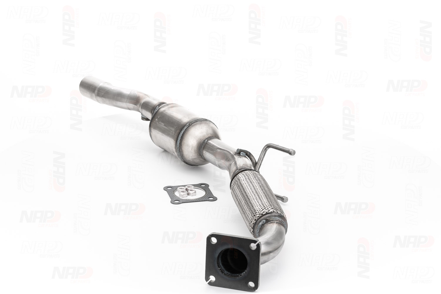 NAP carparts CAK10759 Catalytic converter Euro 4, AZJ, with attachment material, Length: 1010 mm