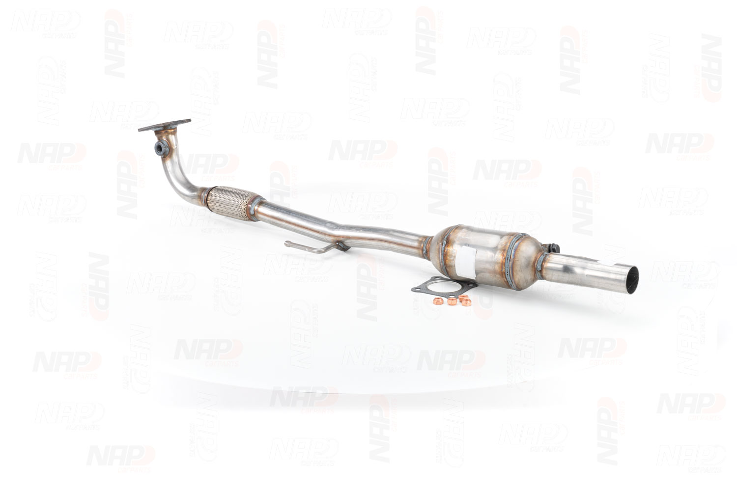 NAP carparts CAK10810 Catalytic converter Euro 2, AFK/ AHW/ AKQ/ AUB, with attachment material, Length: 1230 mm