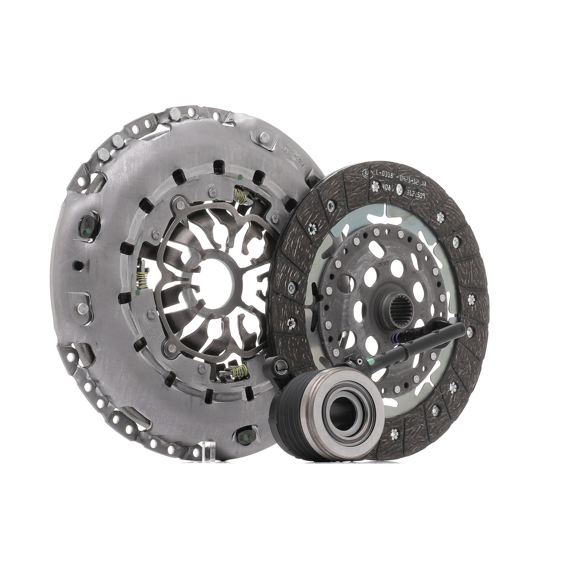 624 3316 34 LuK Met koppelingsdruklager, Met automatische bijstelling, 240mm Ø: 240mm Koppelingsset 624 3316 34