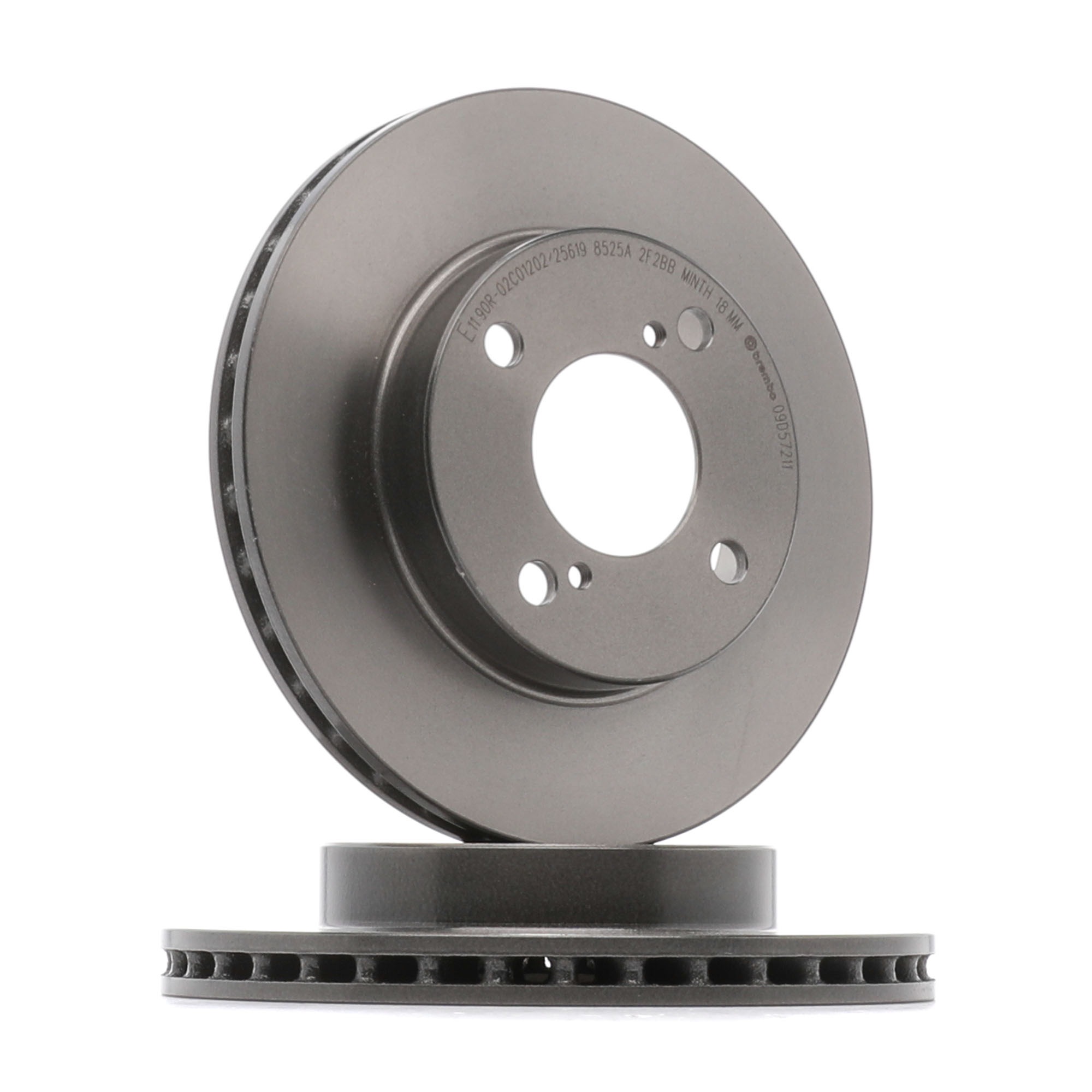 BREMBO 09.D572.11 oryginalne tarcze hamulcowe Suzuki Ignis 3 przód