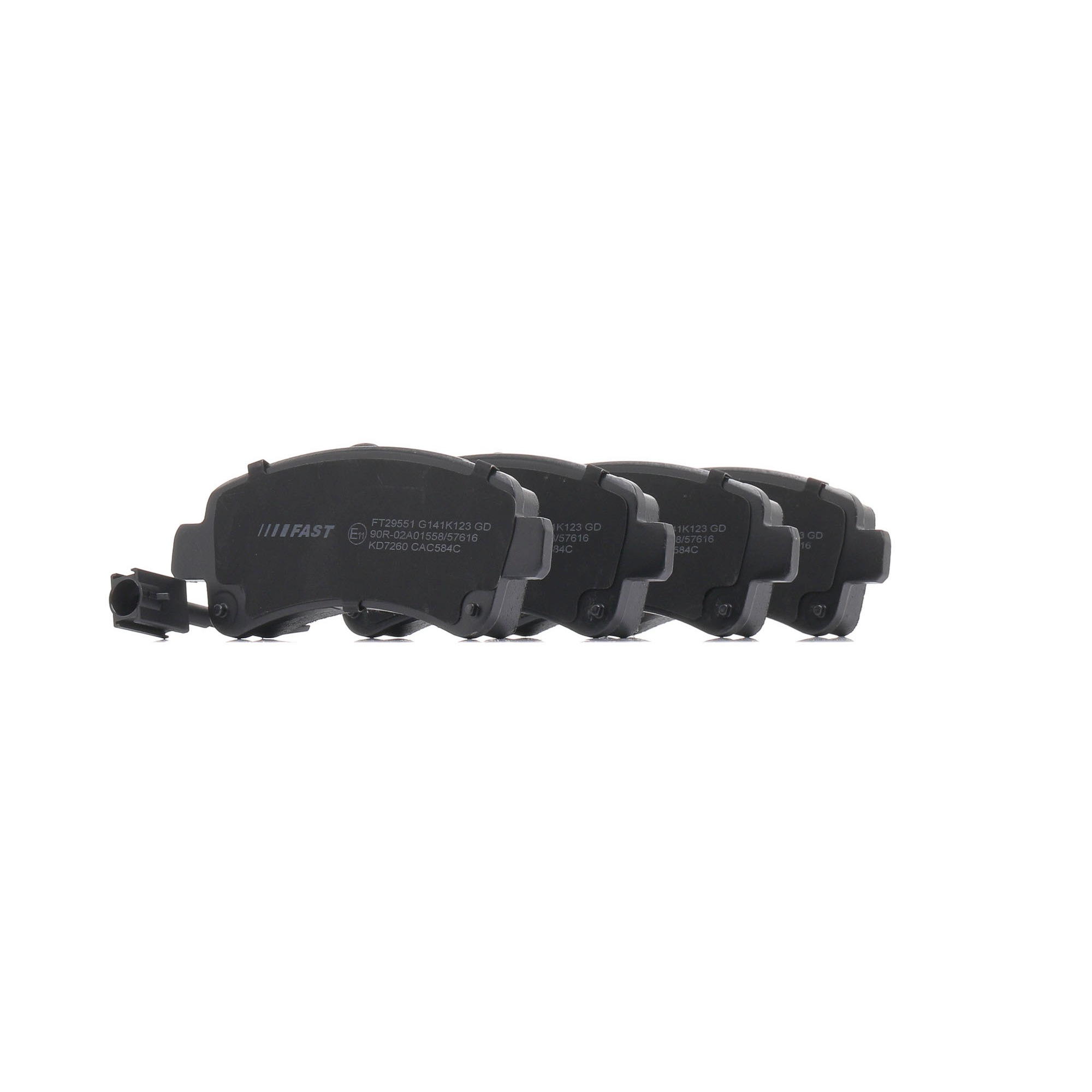 FT29551 Pastilhas de travão FAST 161 243 40 80 OPEL