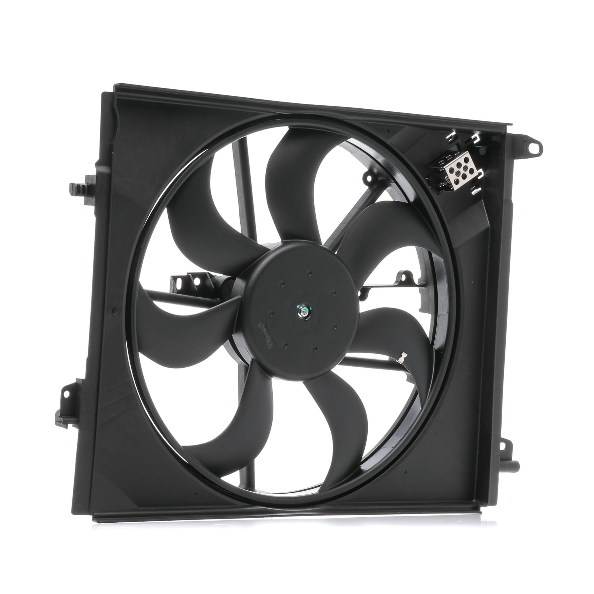 RIDEX 508R0222 Fan, radiator Ø: 440 mm, 12V, 216W, with radiator fan shroud, with holder
