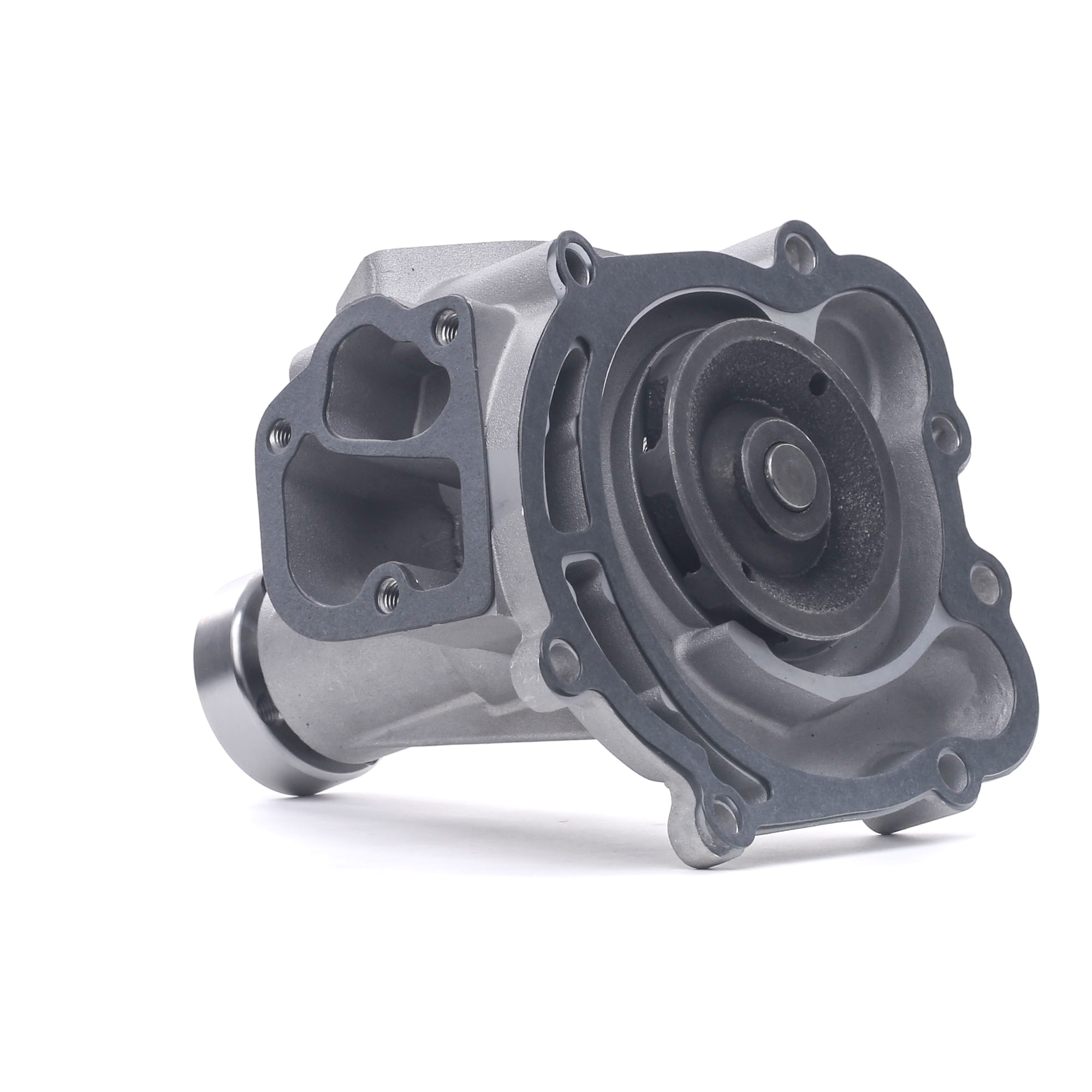 RIDEX 1260W0444 Water pump Cast Aluminium, Metal, for v-ribbed belt use