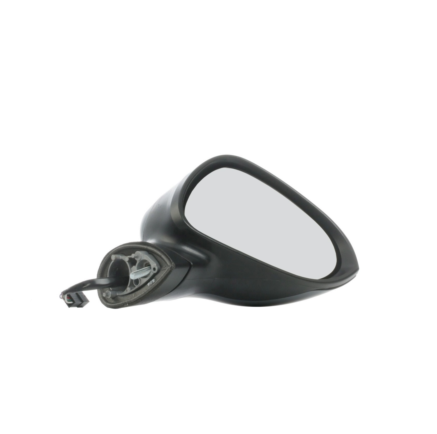 STARK SKOM-1040887 Wing mirror Right, primed, Complete Mirror, Convex, for electric mirror adjustment, Electronically foldable, Heatable
