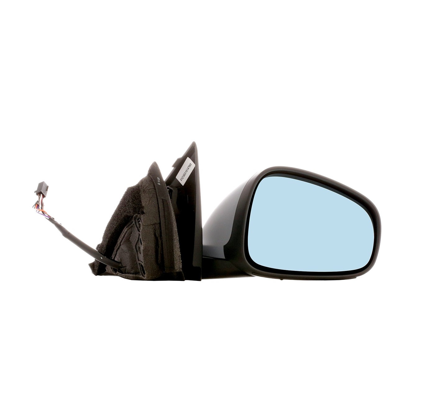 STARK SKOM-1040889 Wing mirror Right, primed, Complete Mirror, Convex, for electric mirror adjustment, Electronically foldable, Heatable, with thermo sensor, Blue-tinted