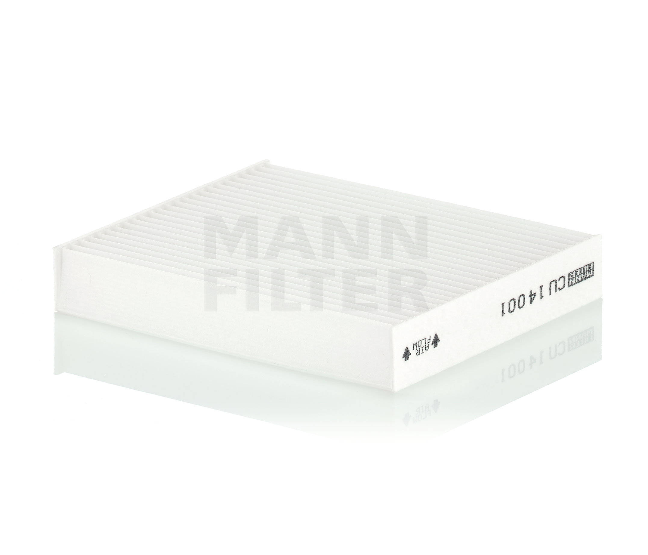 MANN-FILTER Particulate Filter, 132 mm x 112 mm x 20 mm Width: 112mm, Height: 20mm, Length: 132mm Cabin filter CU 14 001 buy
