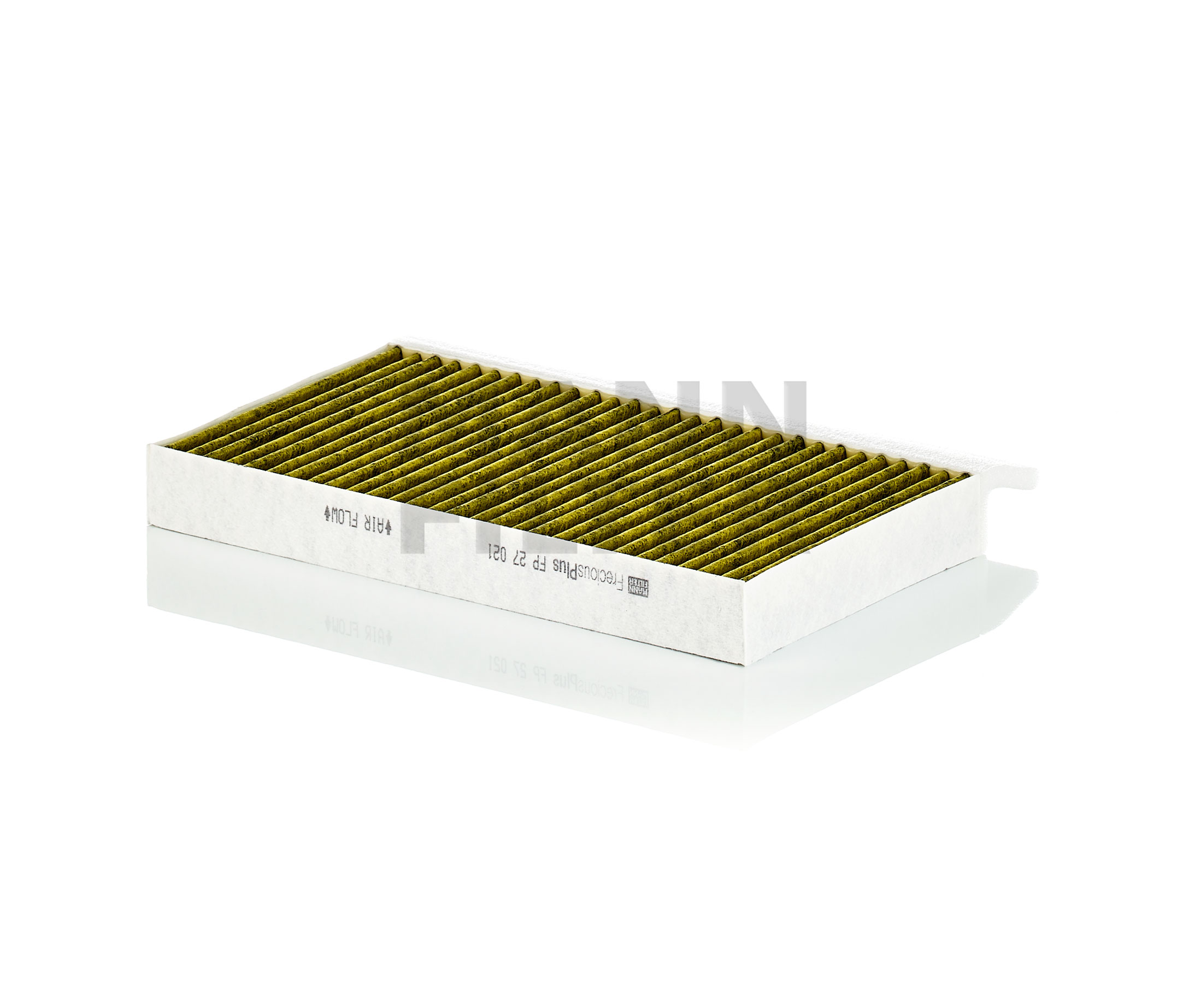 MANN-FILTER Pollenfilter FP 27 021-2 Aktivkohlefilter mit Polyphenol, mit antibakterieller Wirkung, Feinstaubfilter (PM 2.5), mit fungizider Wirkung, Aktivkohlefilter, 262 mm x 186 mm x 30 mm Breite: 186mm, Höhe: 30mm, Länge: 262mm