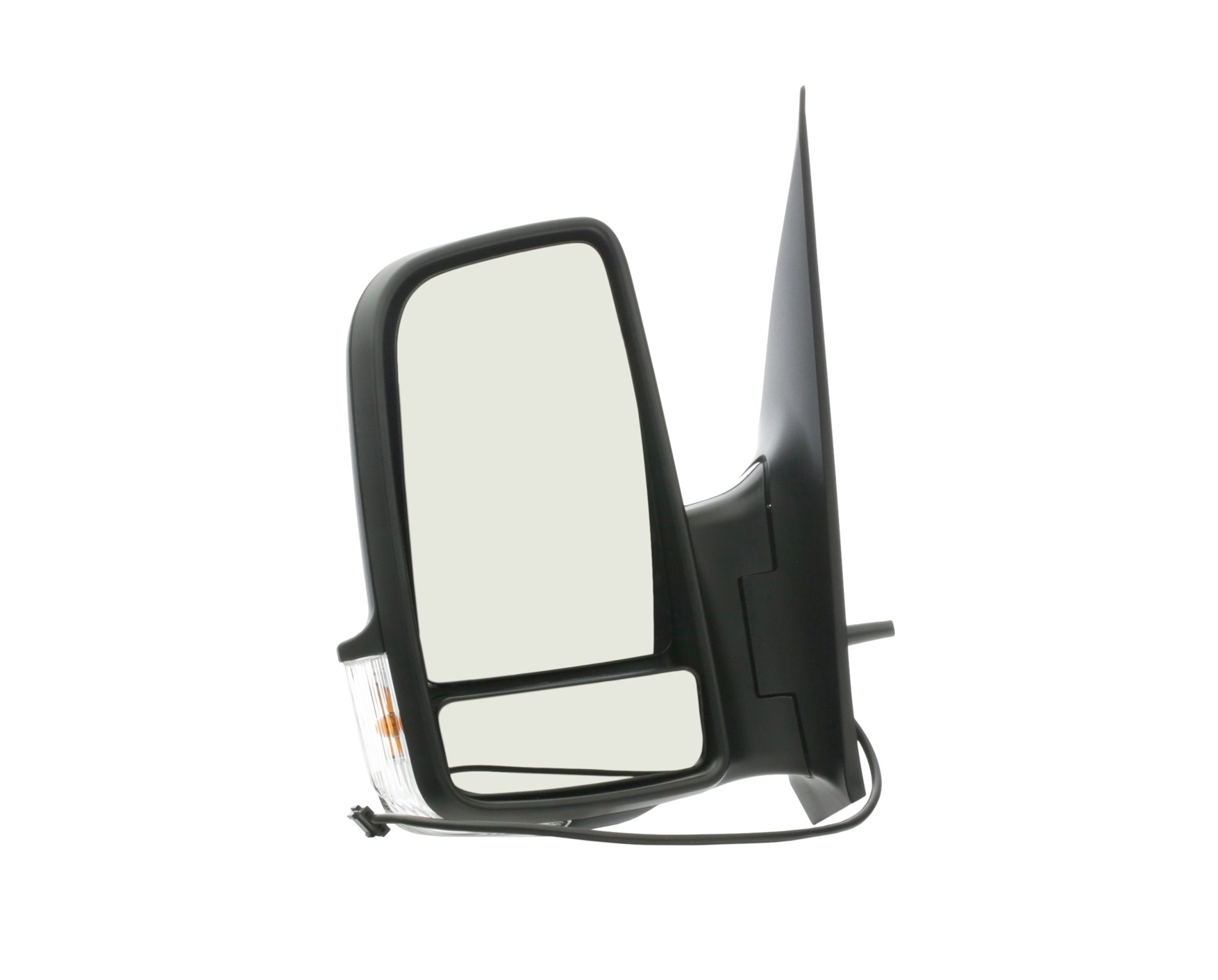 RIDEX 50O0952 Wing mirror Left, black, Short mirror arm, Convex, with wide angle mirror, for manual mirror adjustment