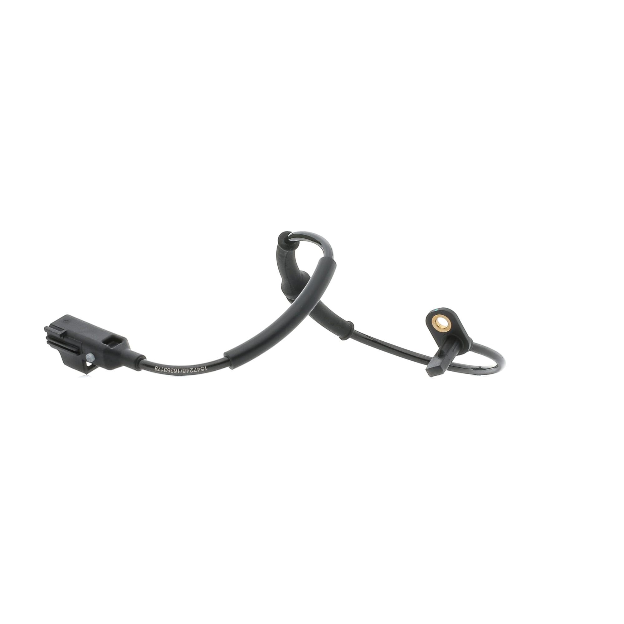 RIDEX 412W1291 ABS sensor Rear Axle both sides, with cable, Active sensor, 2-pin connector, 450mm, black, oval