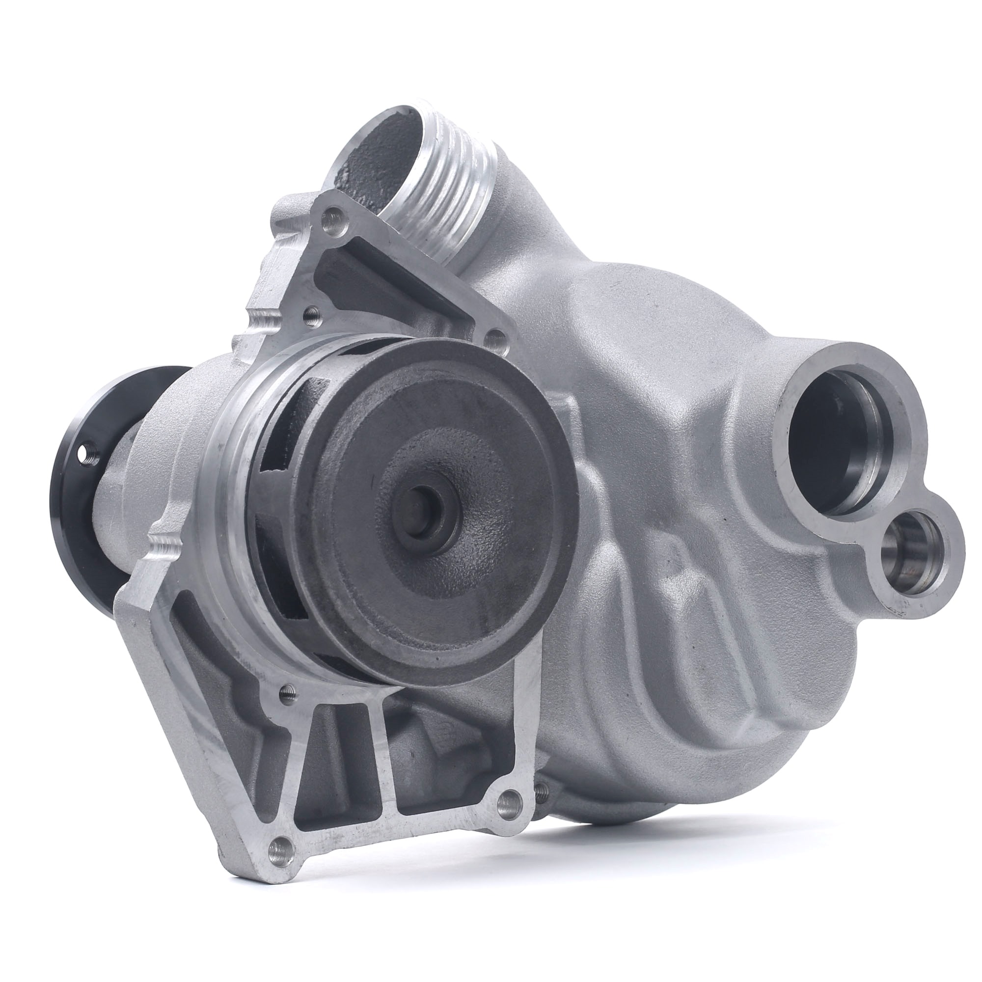 RIDEX 1260W0477 Water pump with seal, with flange, Mechanical, Metal impeller, for v-ribbed belt use