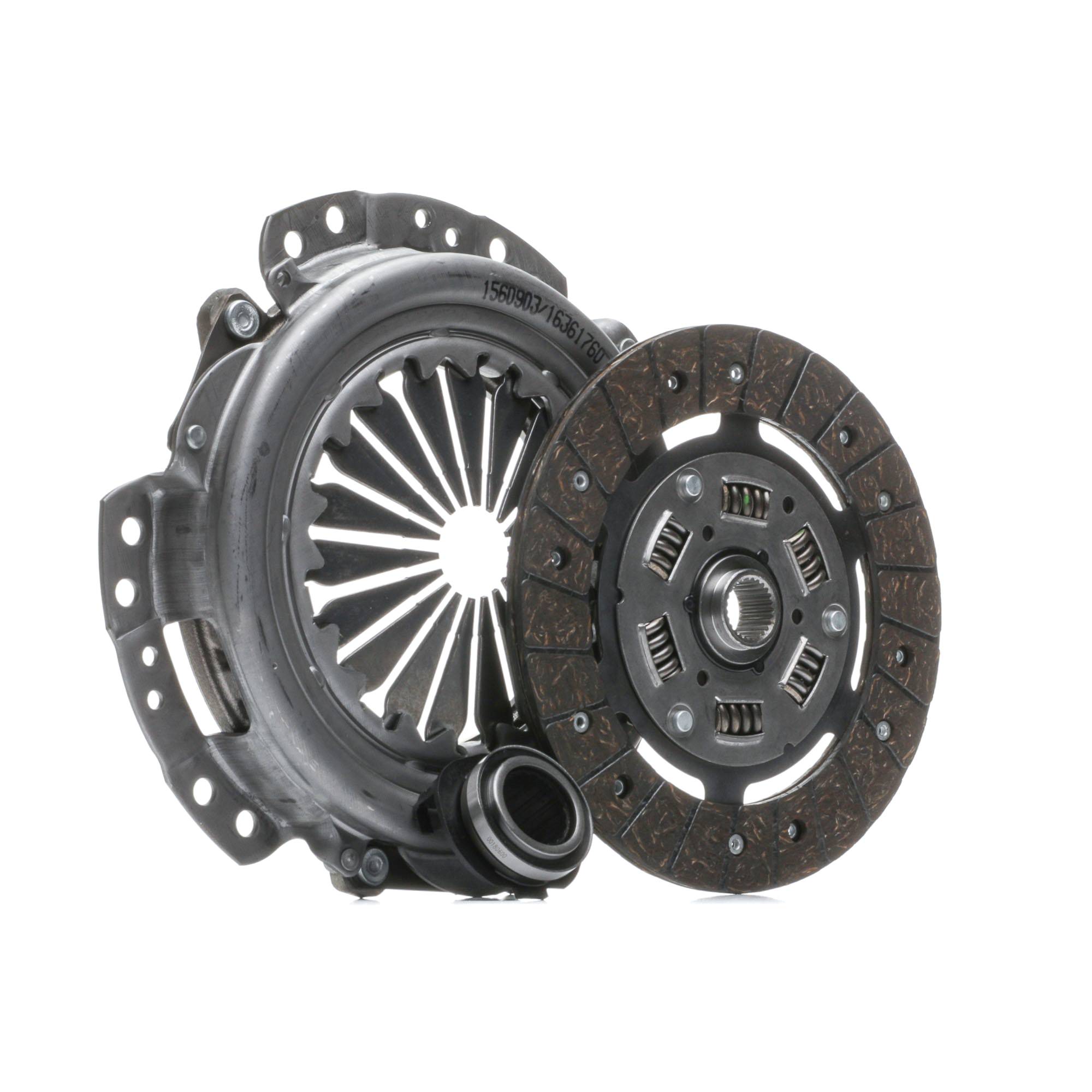 RIDEX 479C3282 Clutch kit three-piece, with clutch release bearing, 200,0mm