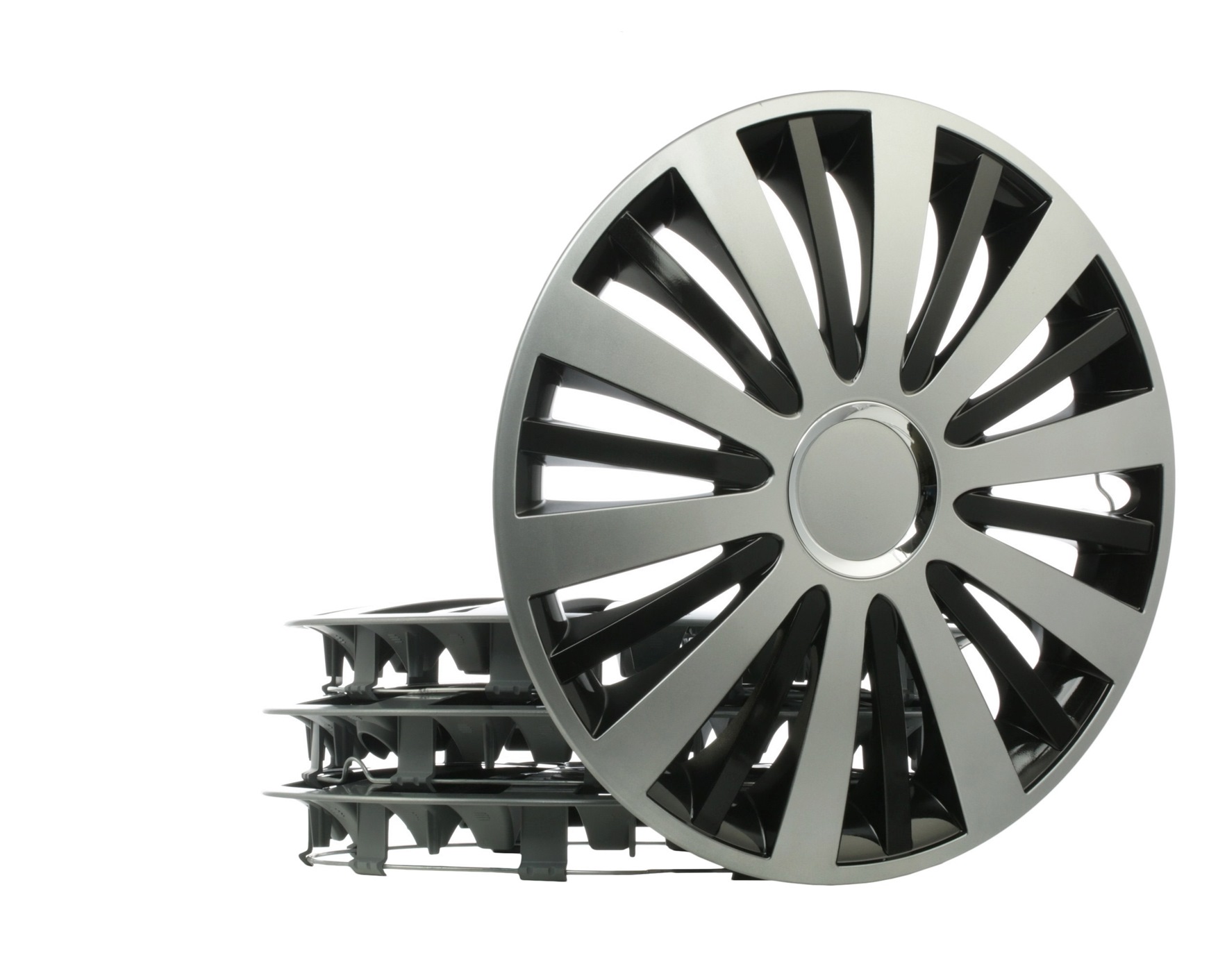 Car wheel trims Black LEOPLAST FALCONSRCZ15