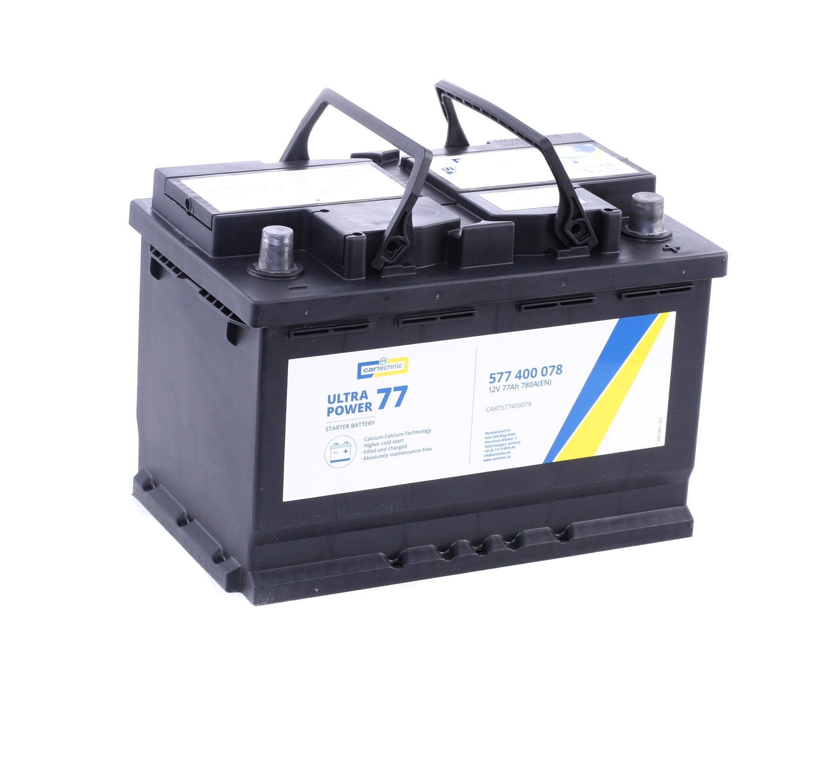 Original CARTECHNIC Autobatterie 40 27289 03561 1 für AUDI TT
