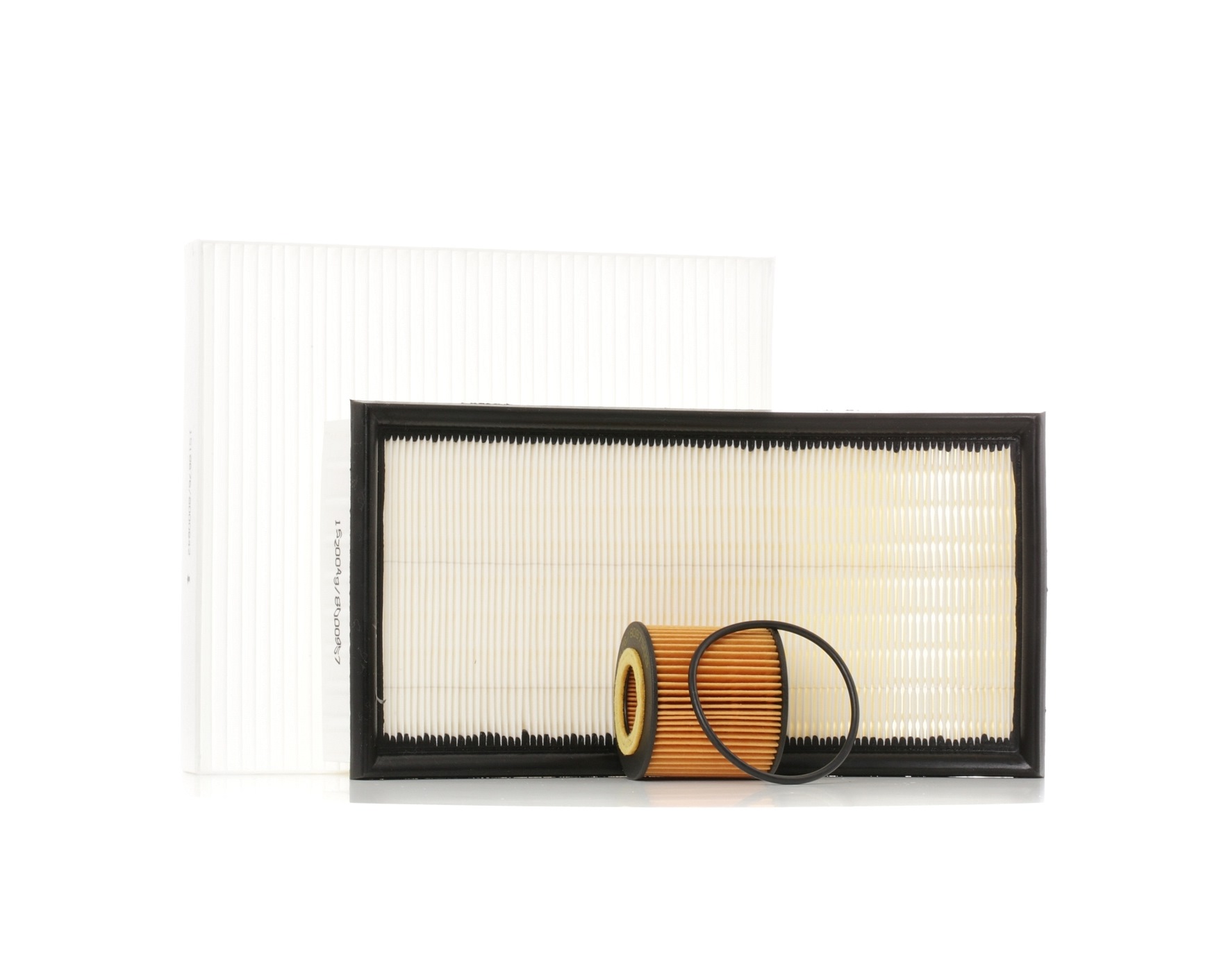 RIDEX 4055F0268 Kit de filtres avec filtre à air, sans vis de vidange d'huile, Filtre à particules, Cartouche filtrante, à trois pièces