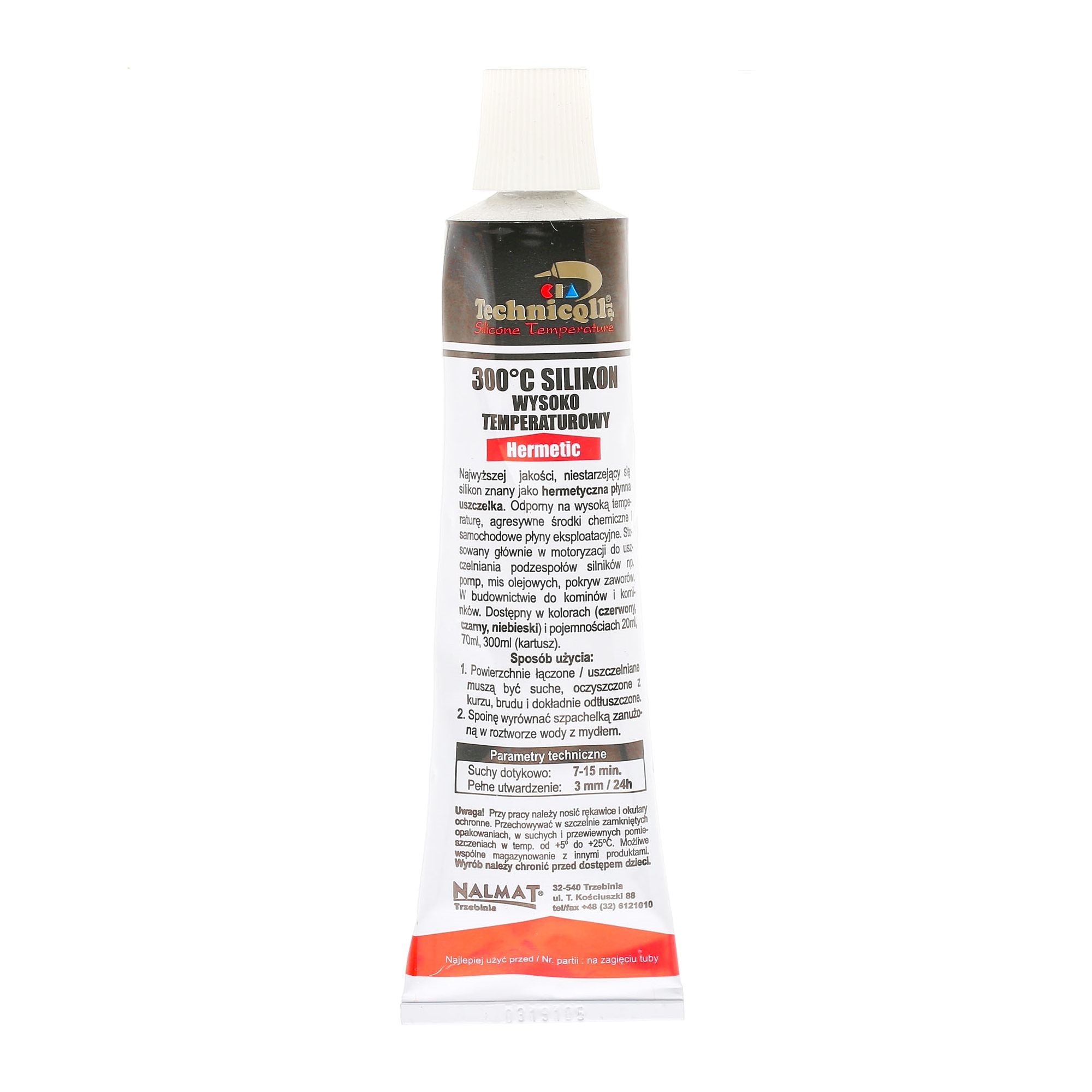 TECHNICQLL S280 All-purpose sealants Capacity: 70ml, Contains silicate, Heat-resistant, red