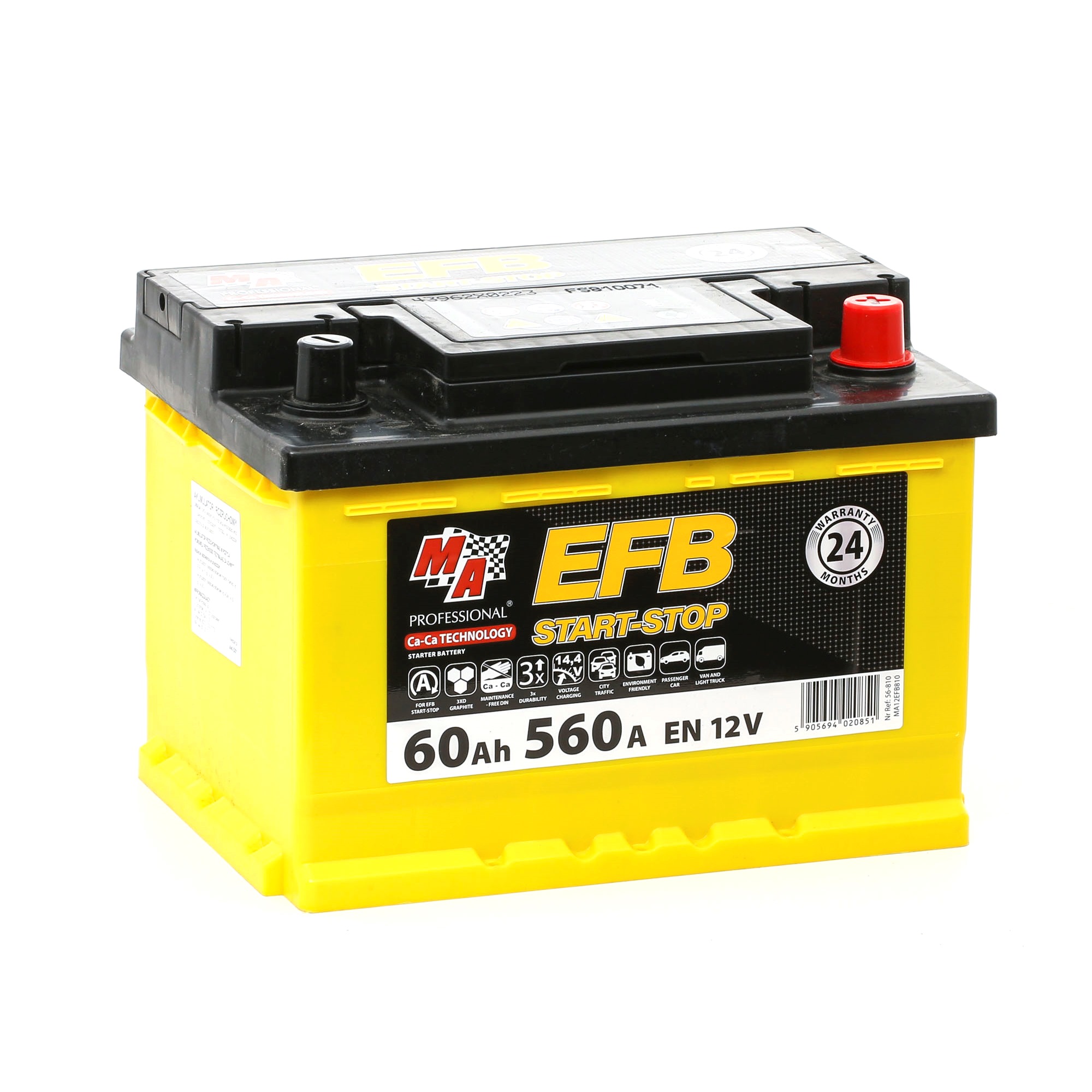 EXIDE EXCELL Batterie EB740 12V 74Ah 680A B13 Bleiakkumulator 067SE, 566 38