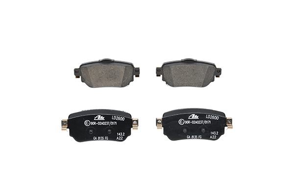 ATE 13.0470-2600.2 Brake pad set with acoustic wear warning