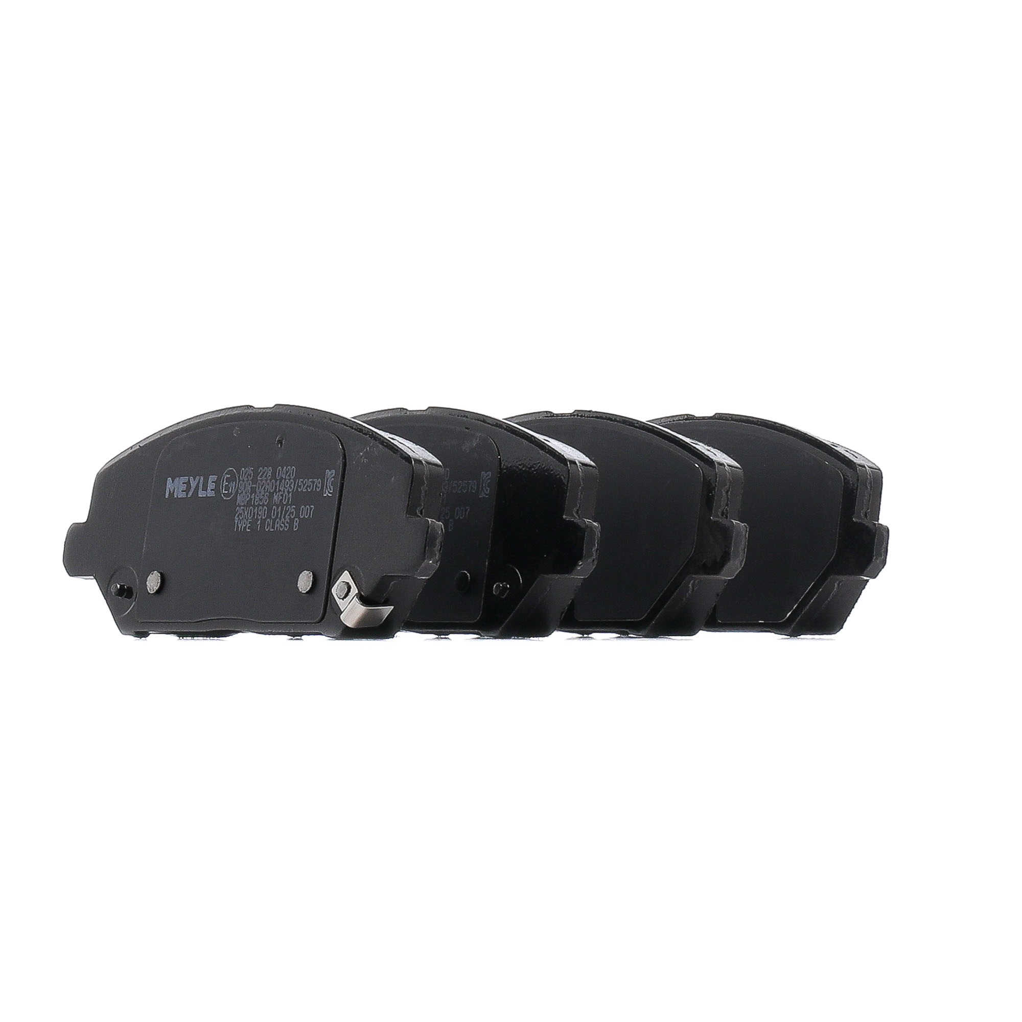 MEYLE MBP1856 Front Axle, with acoustic wear warning Brake pad set Height: 59,4mm, Width: 149mm, Thickness: 19,7mm 025 228 0420 cheap