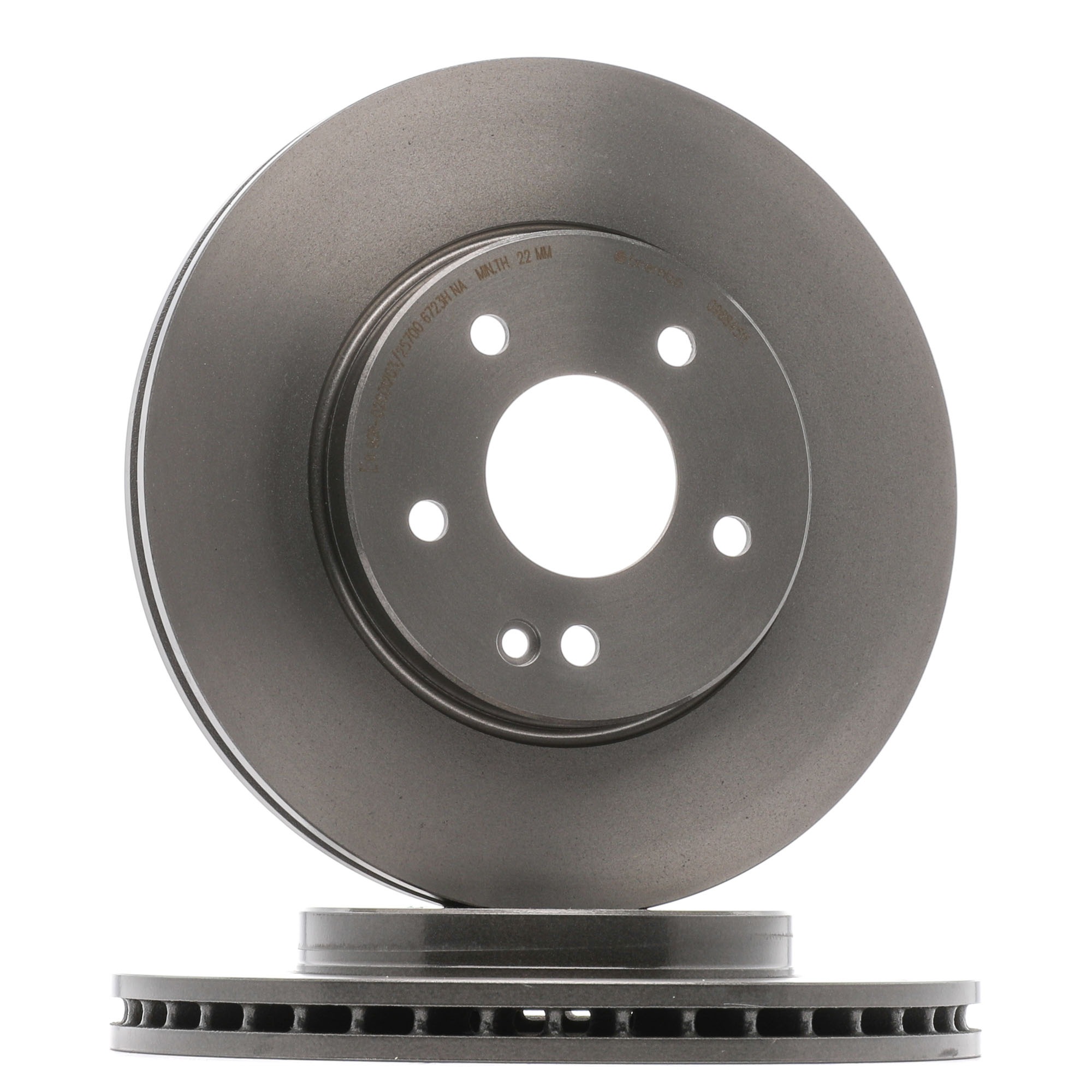 BREMBO COATED DISC LINE 09.6845.11 Remschijf 288x25mm, 5, interne ventilatie